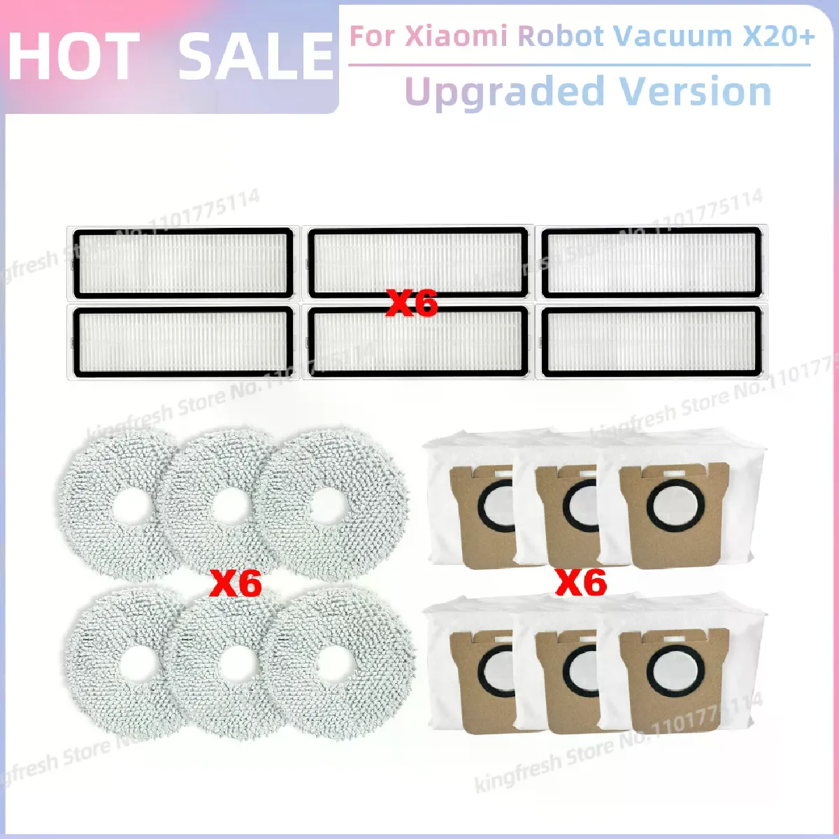 Bac à Poussière Compatible Mijia X10+ / X20 Plus / B116CN / B101CN - Pièce De Rechange Pour Aspirateur Robot - Facile à Vider