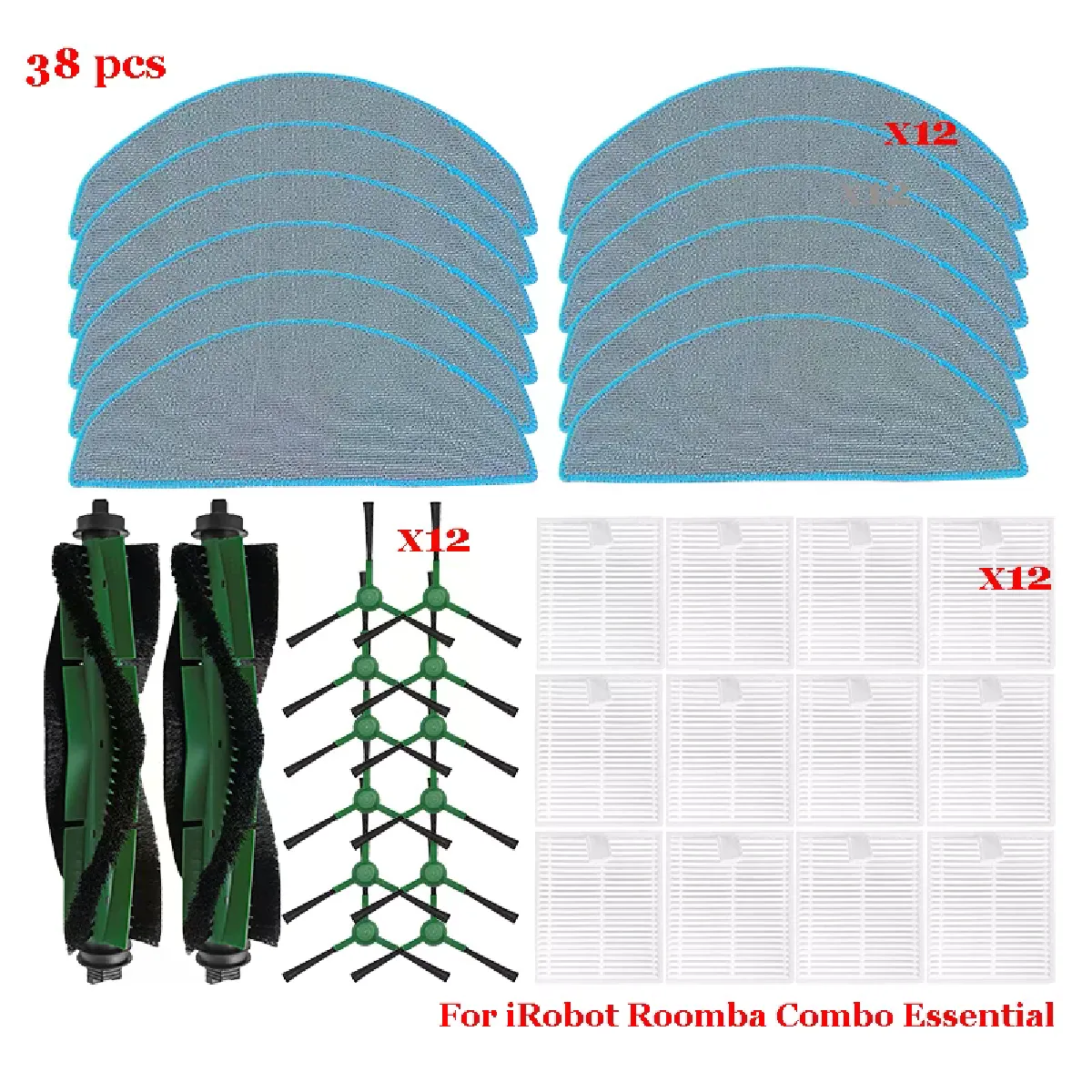 Générique Kit Accessoires Pour Irobot Roomba Combo Essential