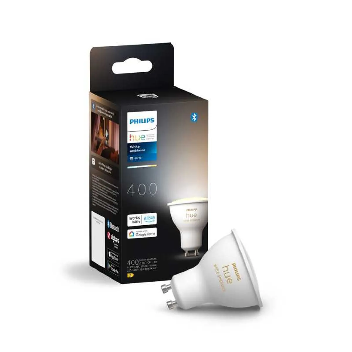 Philips Hue Blanche/Blanches Spot Seul White Ambiance Gu10 - Image 2