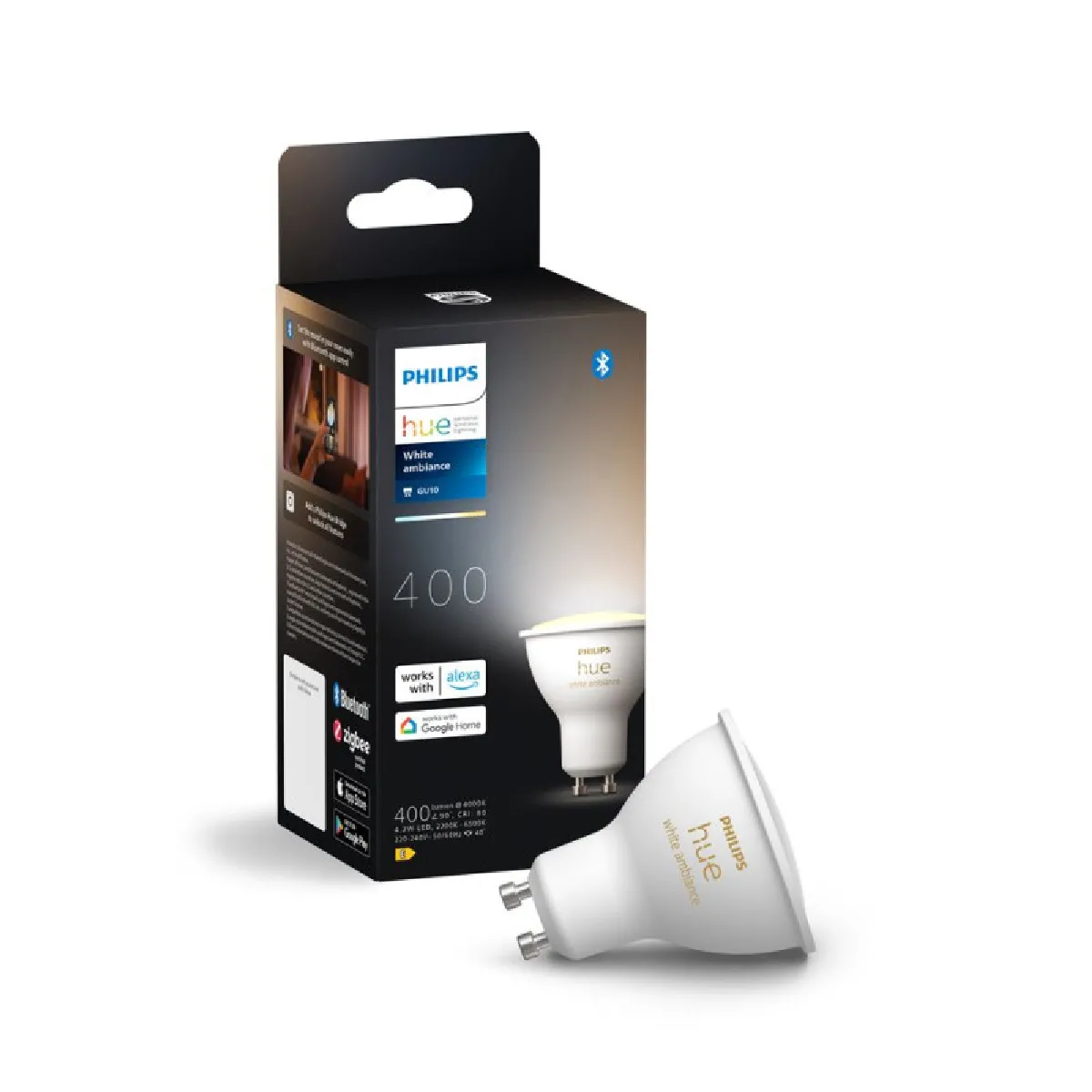 Philips Hue Blanc Ampoule Connectée White Ambiance Gu10