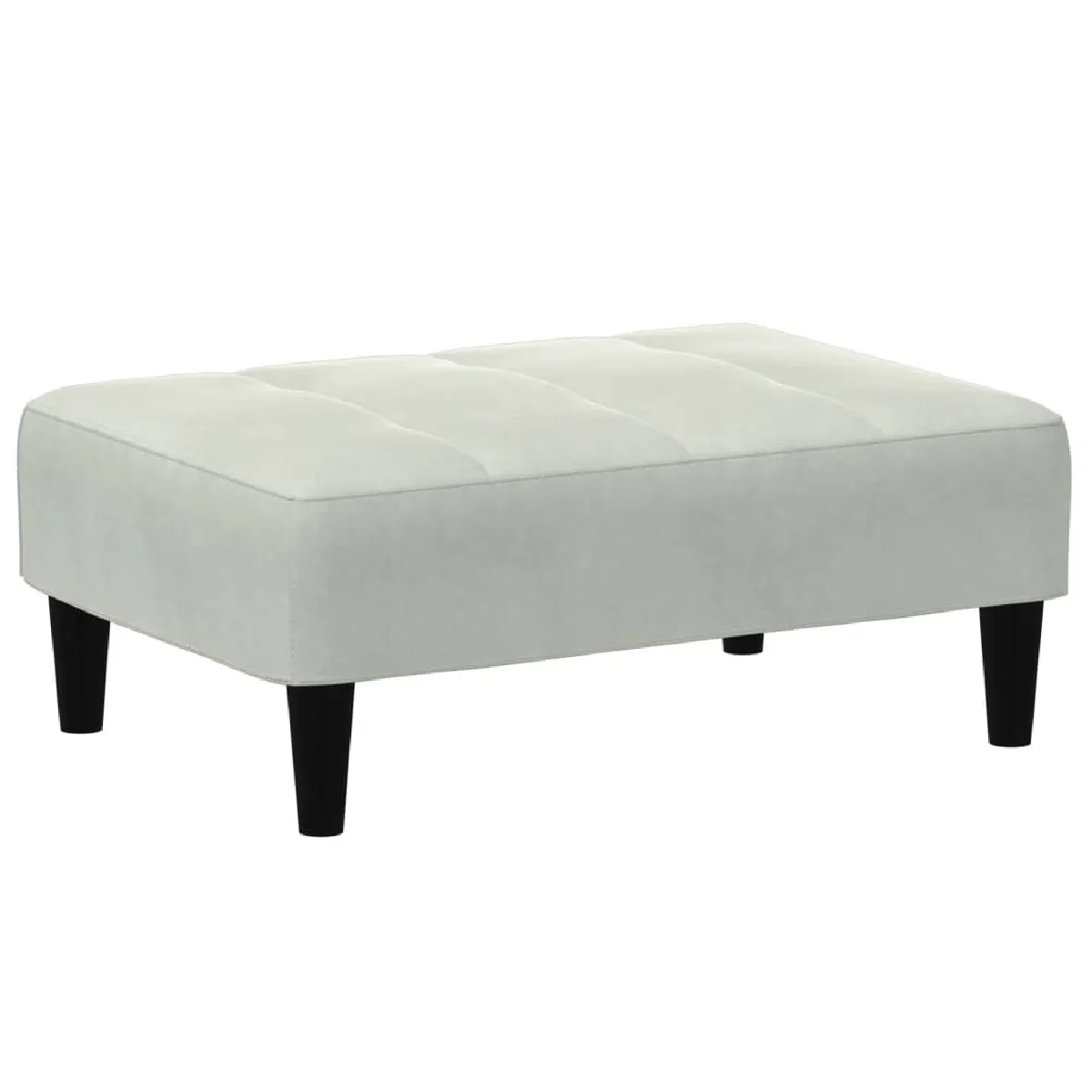 Decoshop26 Repose-pieds tabouret - Gris clair