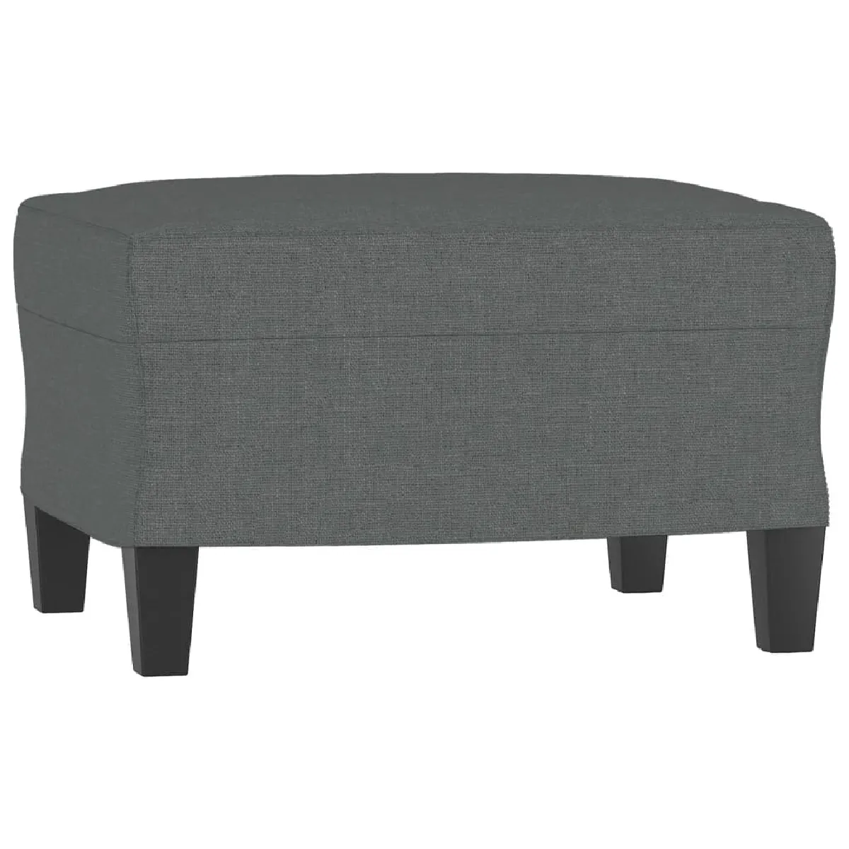 Repose-pieds tabouret bout de canapé 60 x 50 x 41 cm tissu gris DEC030301 Repose-pieds tabouret bout de canapé 60 x 50 x 41 cm tissu gris DEC030301