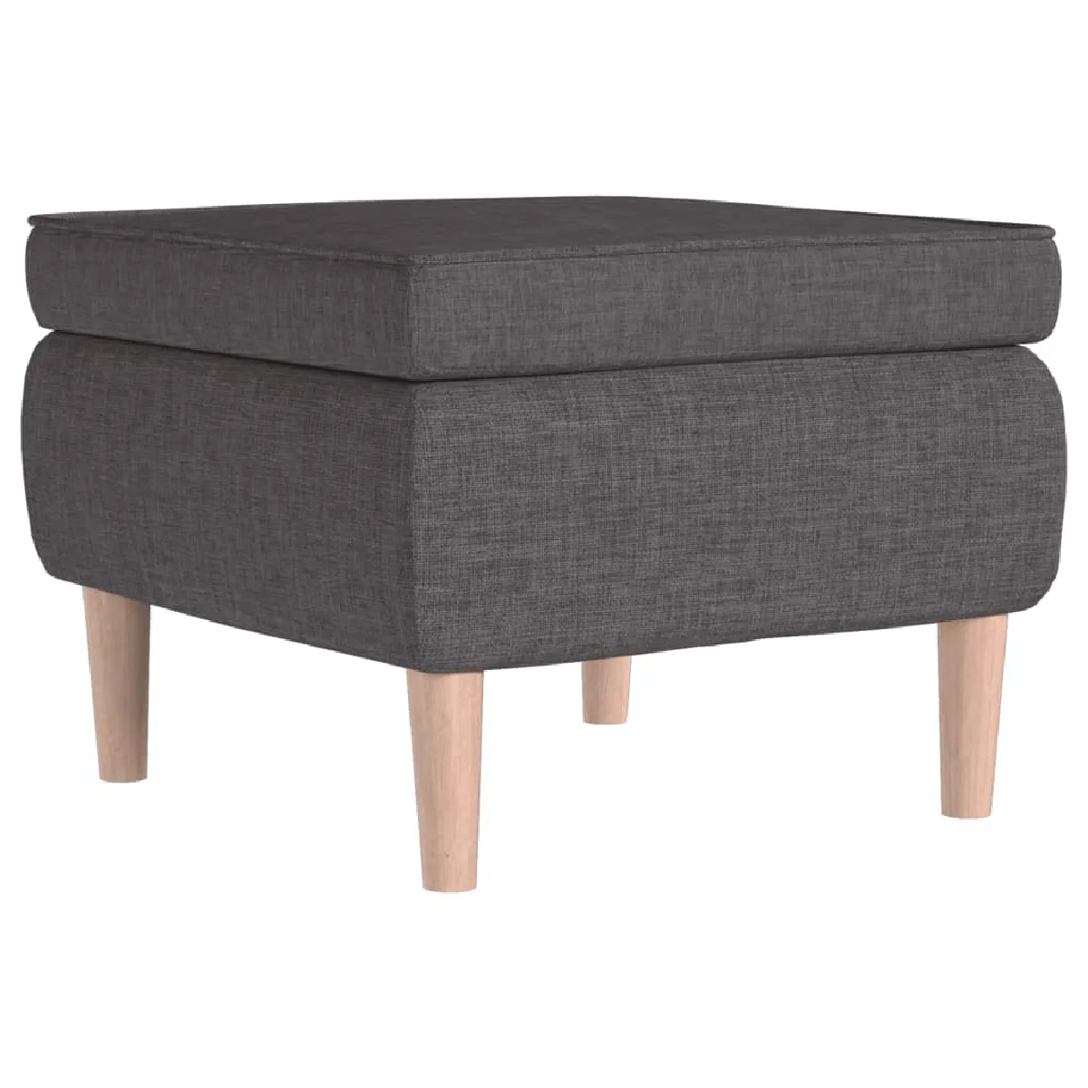 Decoshop26 Tabouret repose-pieds - Gris foncé