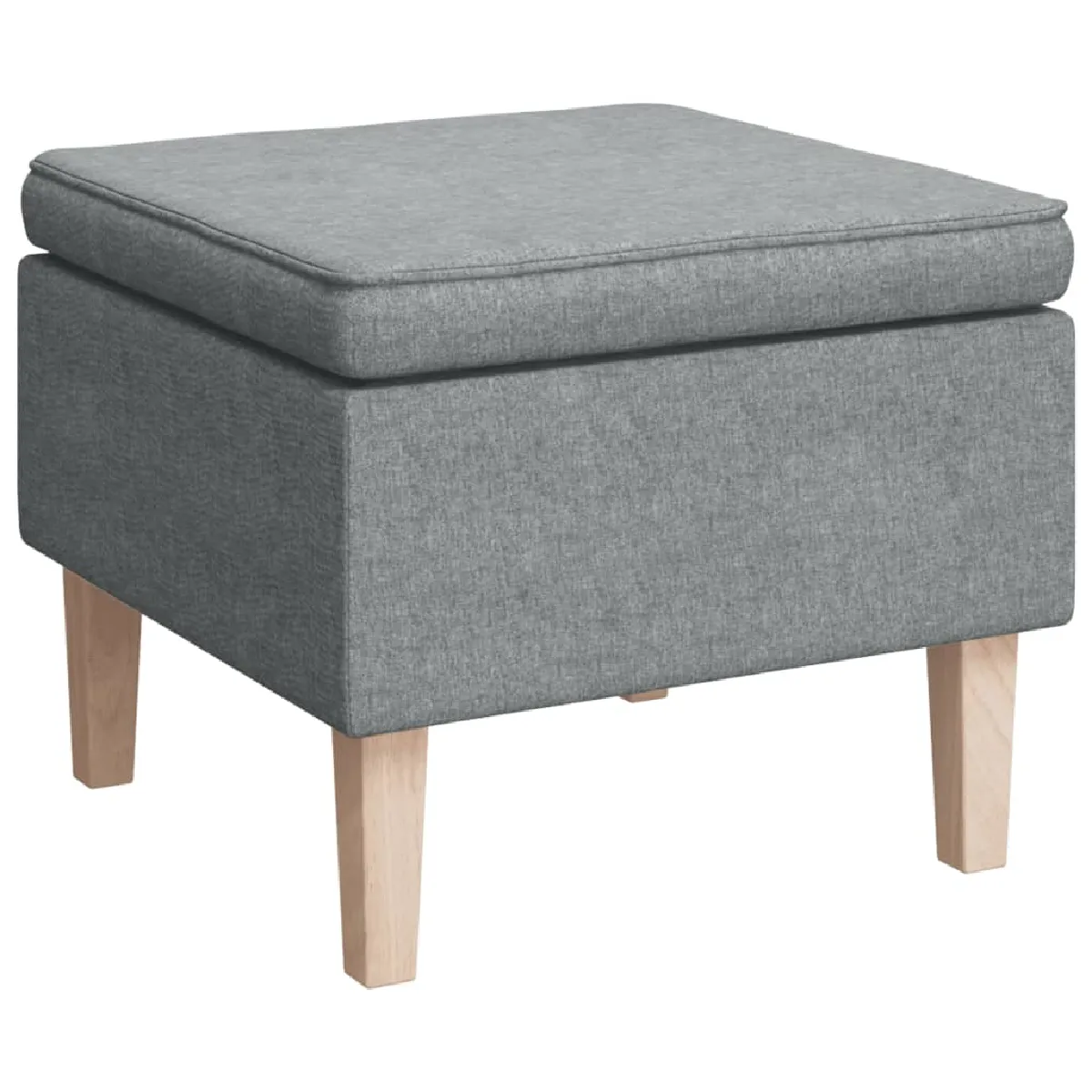 Decoshop26 Tabouret repose-pieds - Gris clair