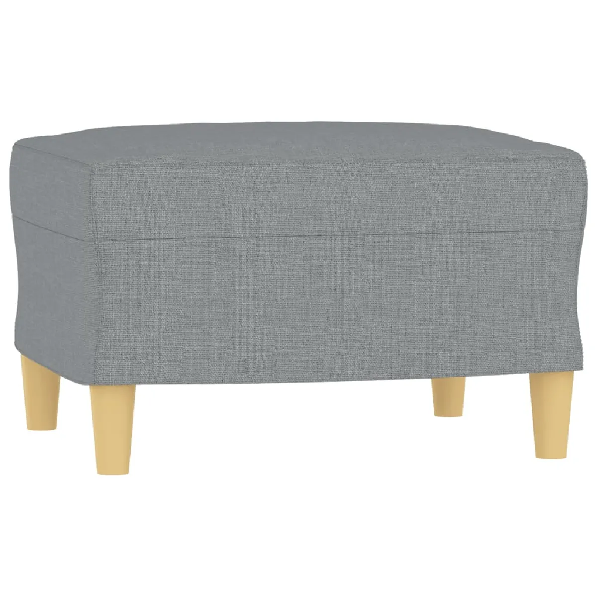 Decoshop26 Repose-pieds tabouret - Gris clair