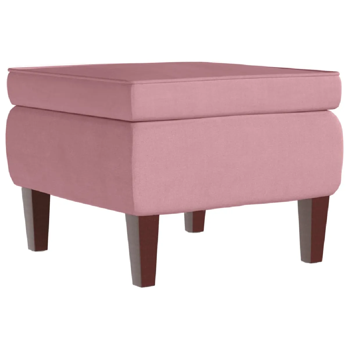 Decoshop26 Pouf carré velours - Rose Decoshop26 Pouf carré velours - Rose