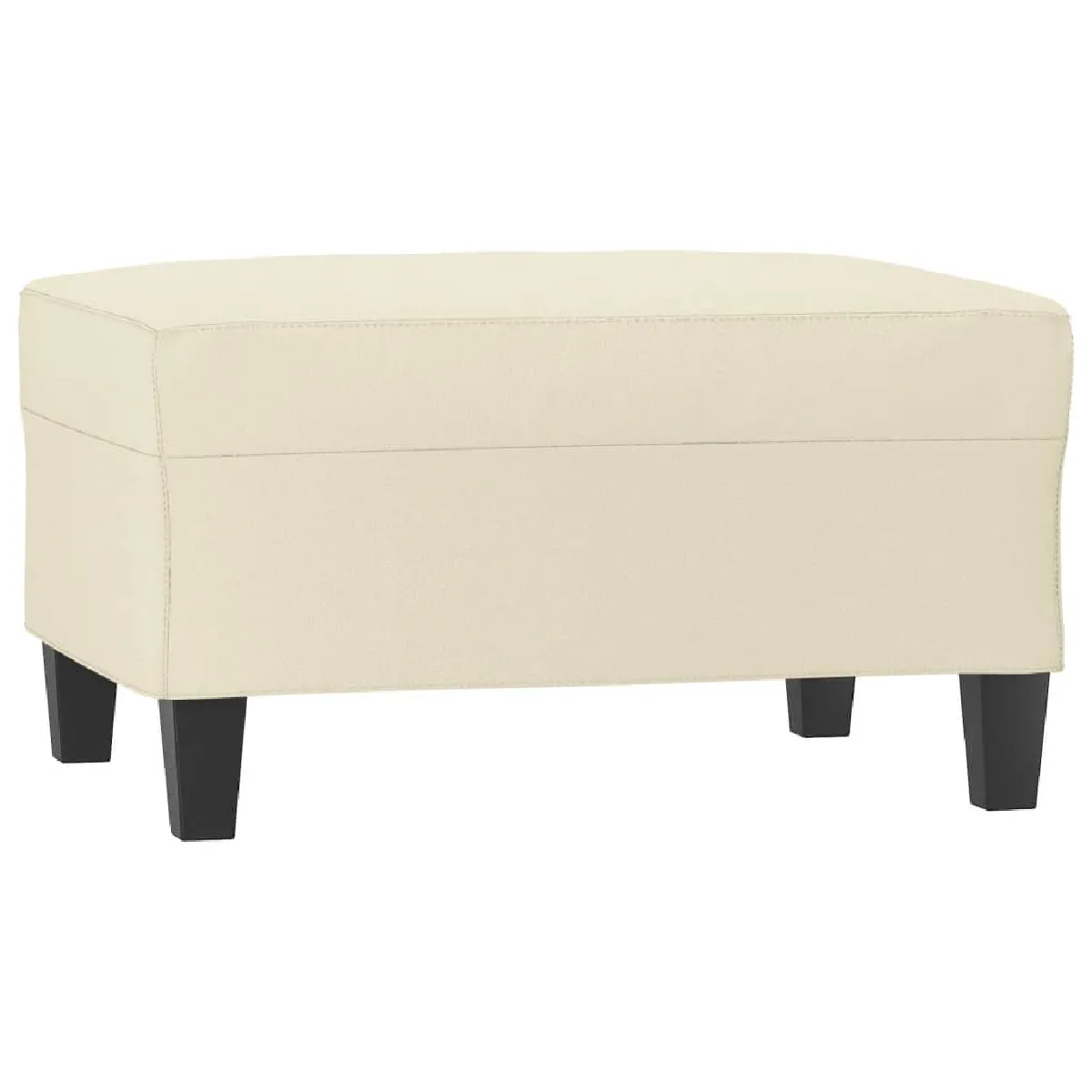 Decoshop26 Repose-pieds tabouret bout de lit - Crème