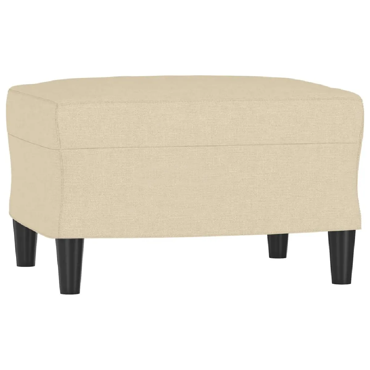 Decoshop26 tabouret repose-pieds bout de lit - Crème