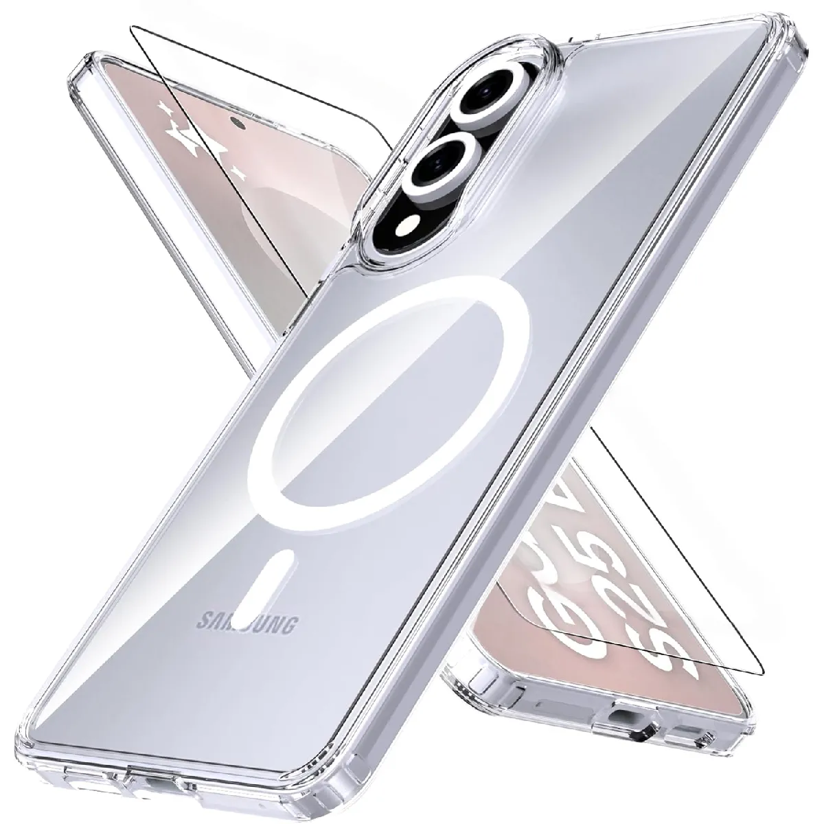 Little Boutik Coque Compatible Magsafe Samsung Galaxy S25 Edge - Transparente