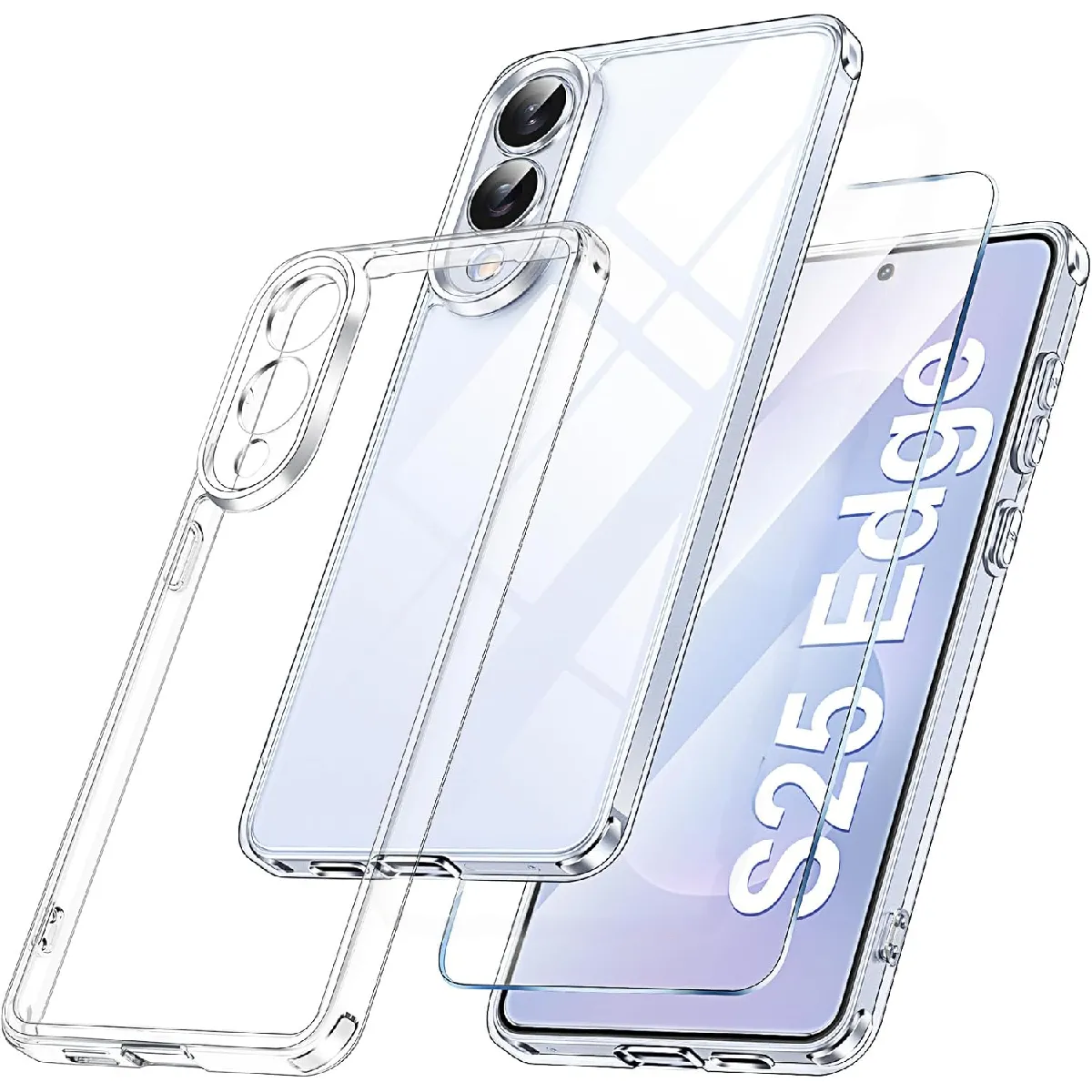 Little Boutik Coque À Angles Renforcés Samsung Galaxy S25 Edge - Transparent