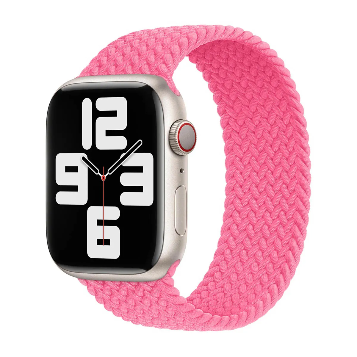 Bracelet Solo tressé pour Apple Watch 44454649 mm Taille 10 Flamingo