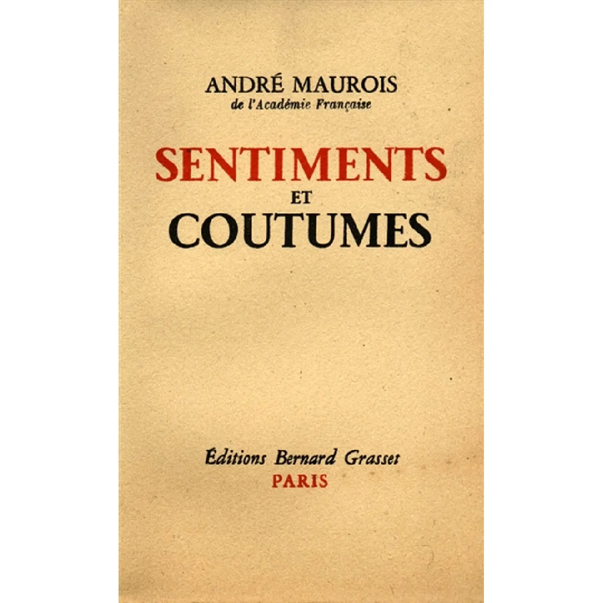 Sentiments et coutumes