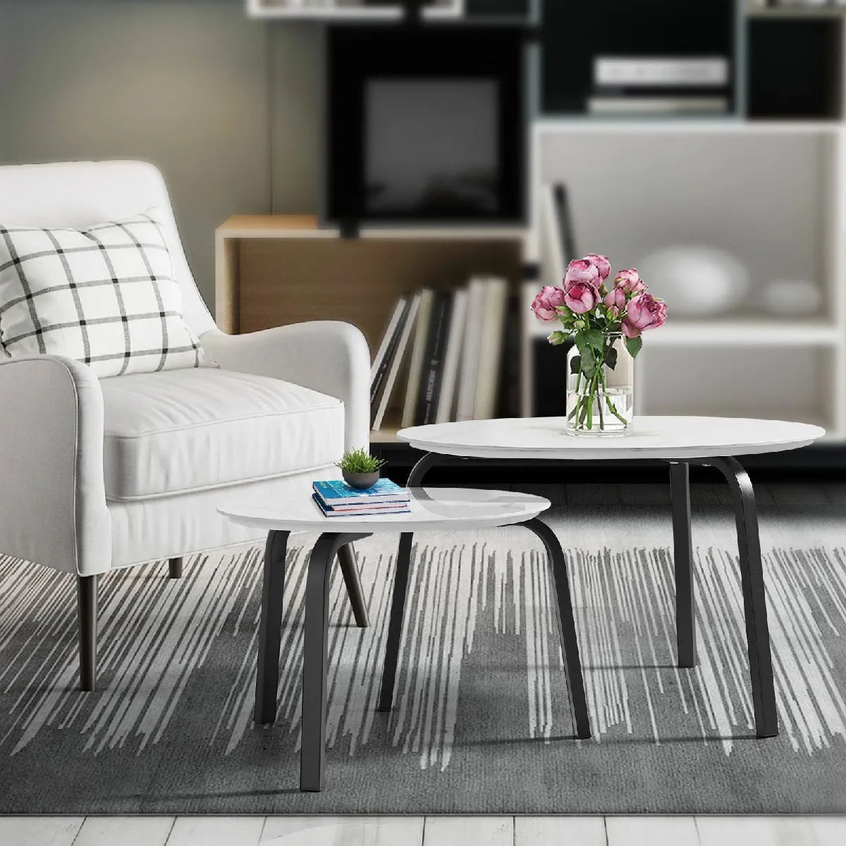 Comparer les prix de Tables basses gigognes rondes