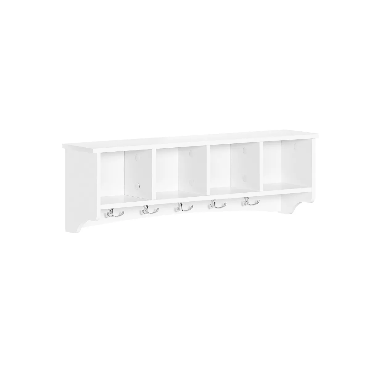 SoBuy FRG48-L-W Penderie mural Portemanteau Étagère murale Porte-manteau salle de bain
