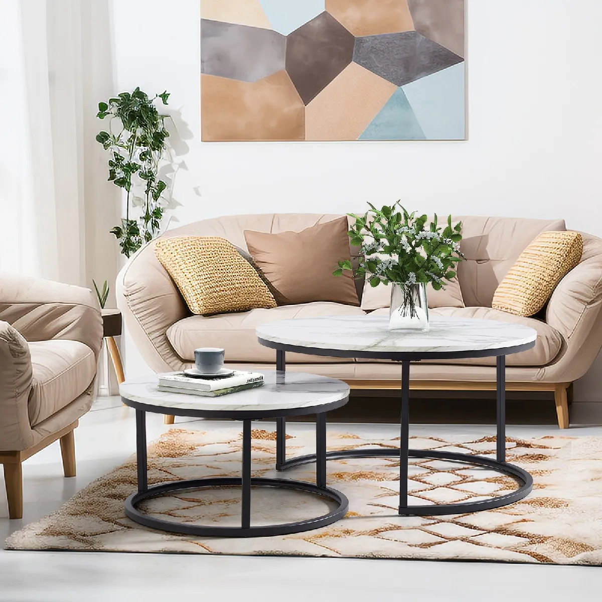 Comparer les prix de Tables basses gigognes rondes