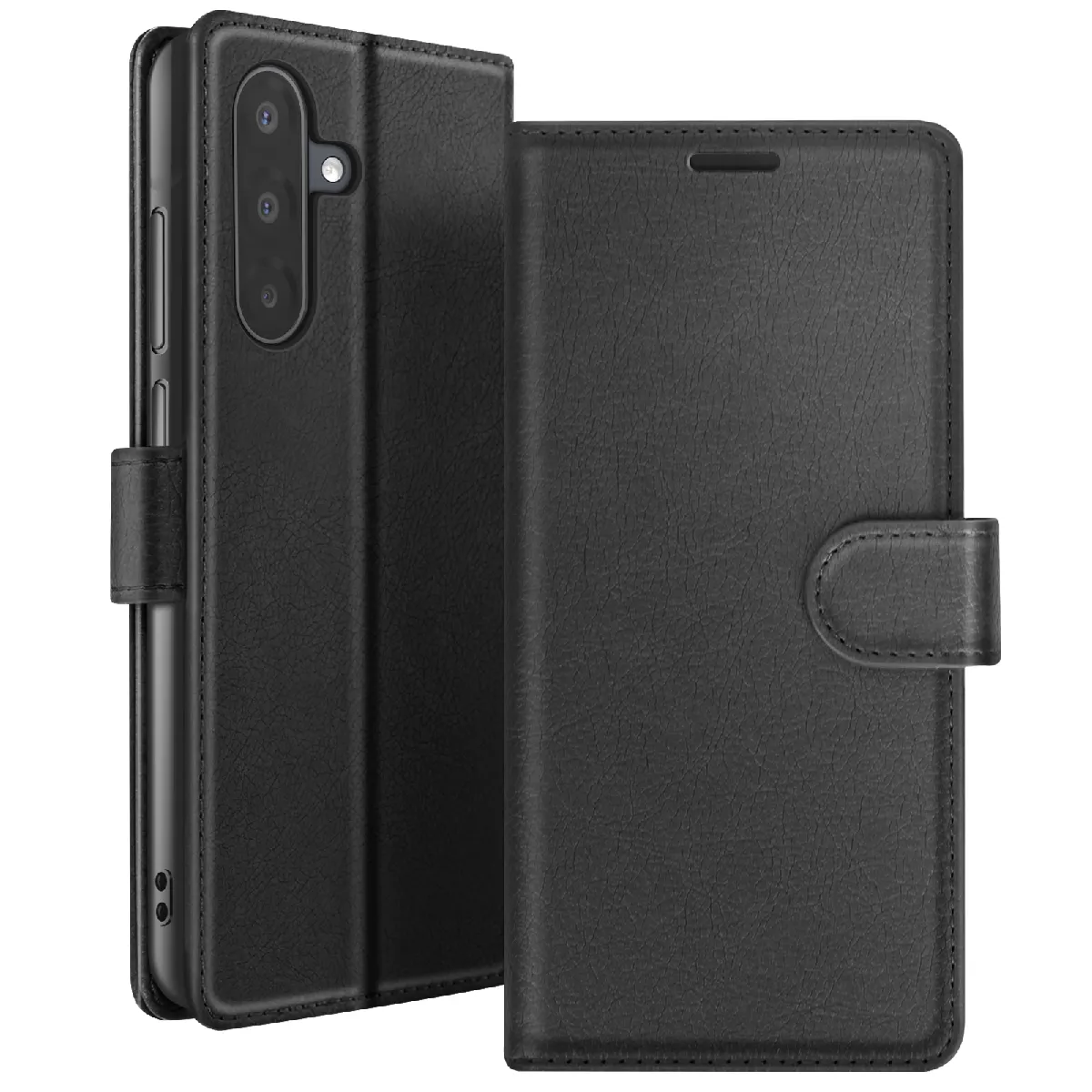 GENERIQUE - Etui Portefeuille pour Samsung A17 - Coque de Protection - Noir - Image 3