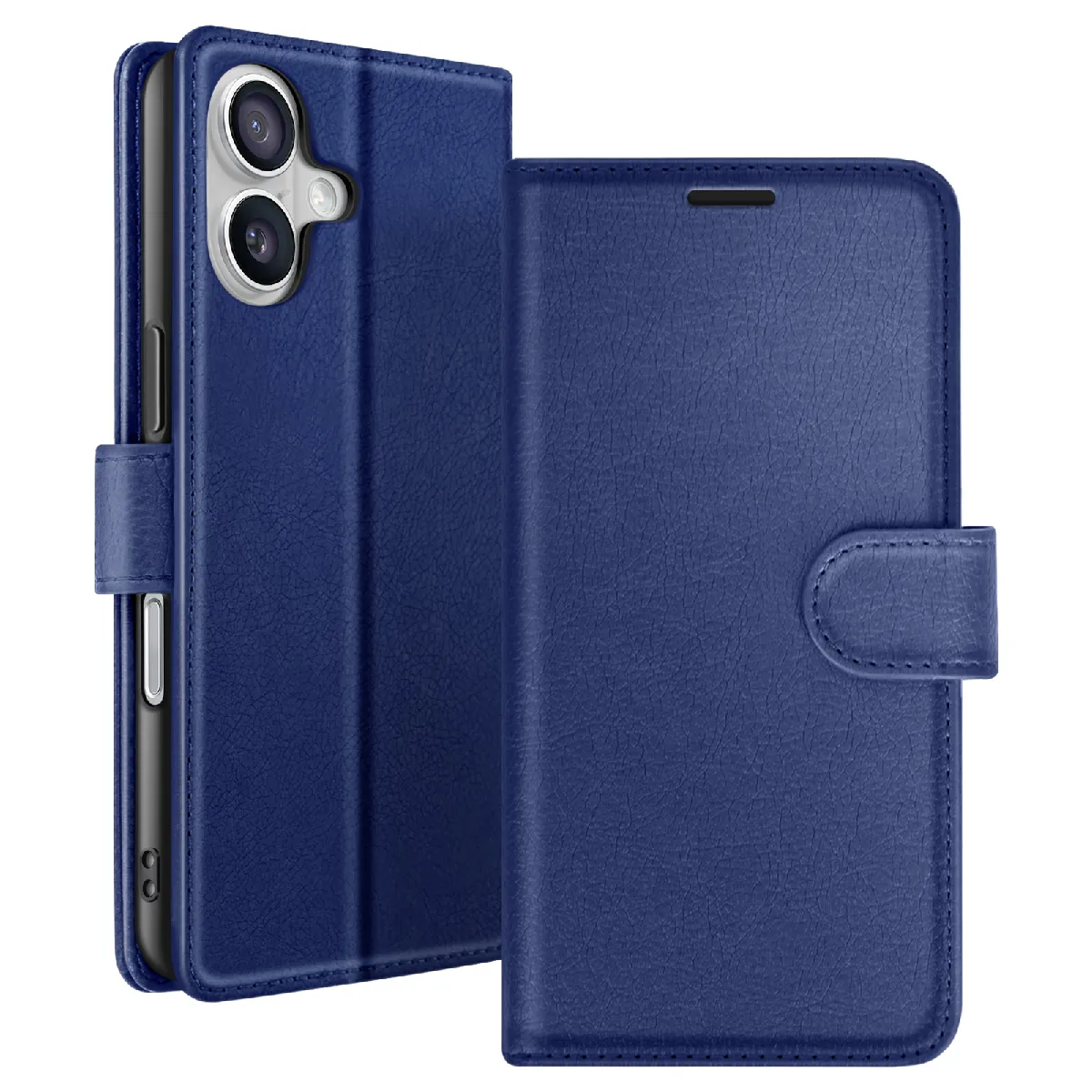Generique Bleu Etui Portefeuille Pour Iphone 17 Air Fonction Support Et Languette Magnétique Zanaé Nuit - Image 2