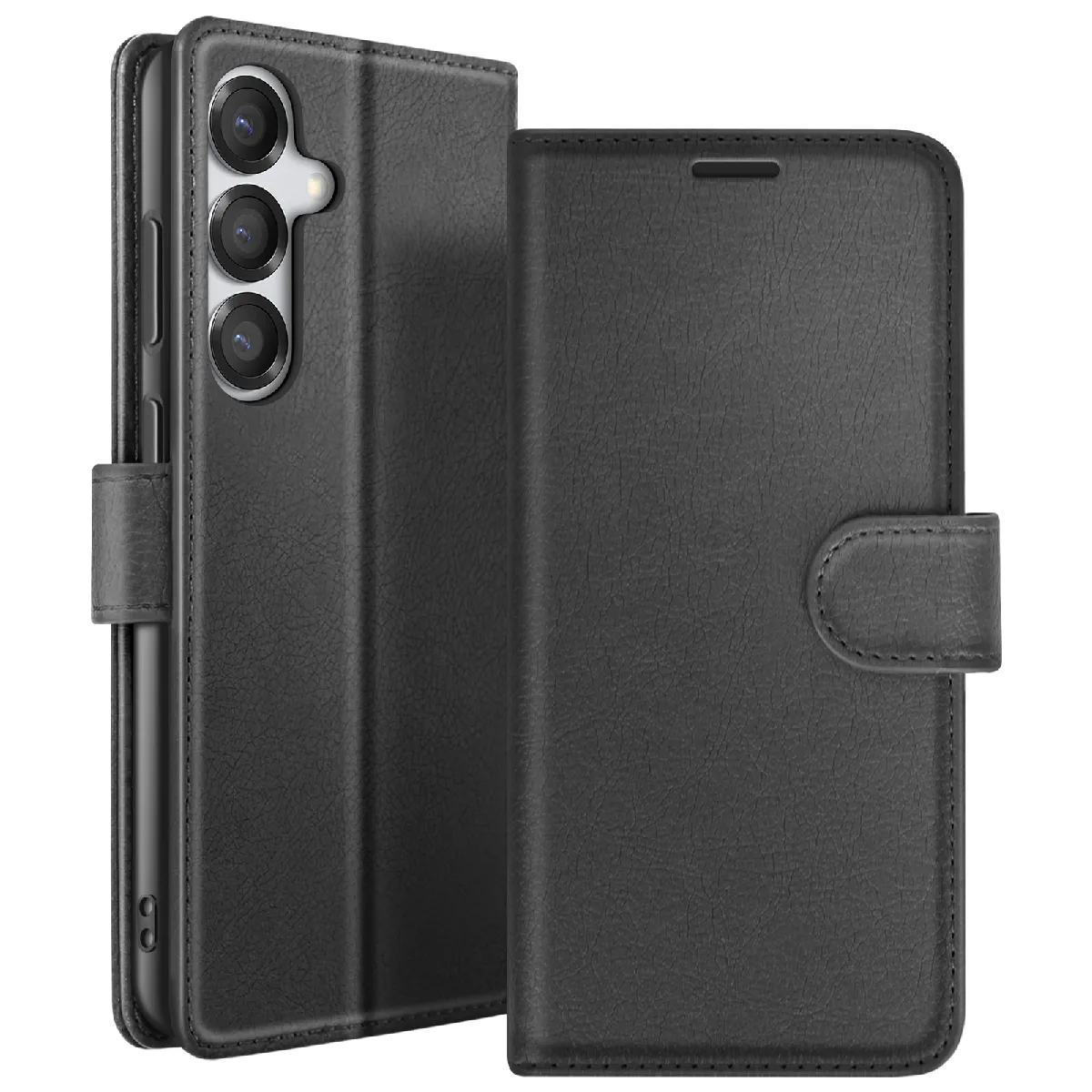GENERIQUE - Etui Portefeuille pour Galaxy S25 Plus - Noir - Image 2