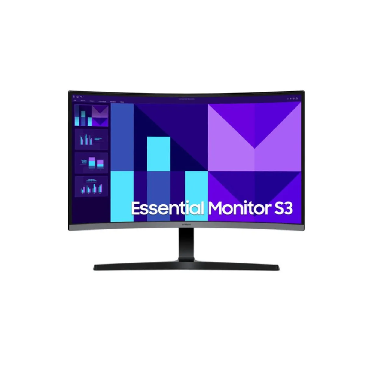 Samsung Écran PC S39GD 27" Inclinable Incurvé 1800 R FHD 1920x1080 100Hz Dalle VA 4ms GTG 250 CDm² Contraste 4000:1 Eco Saving Plus Mode Eye Saver et Anti Scintillement LS27D392GAUXEN