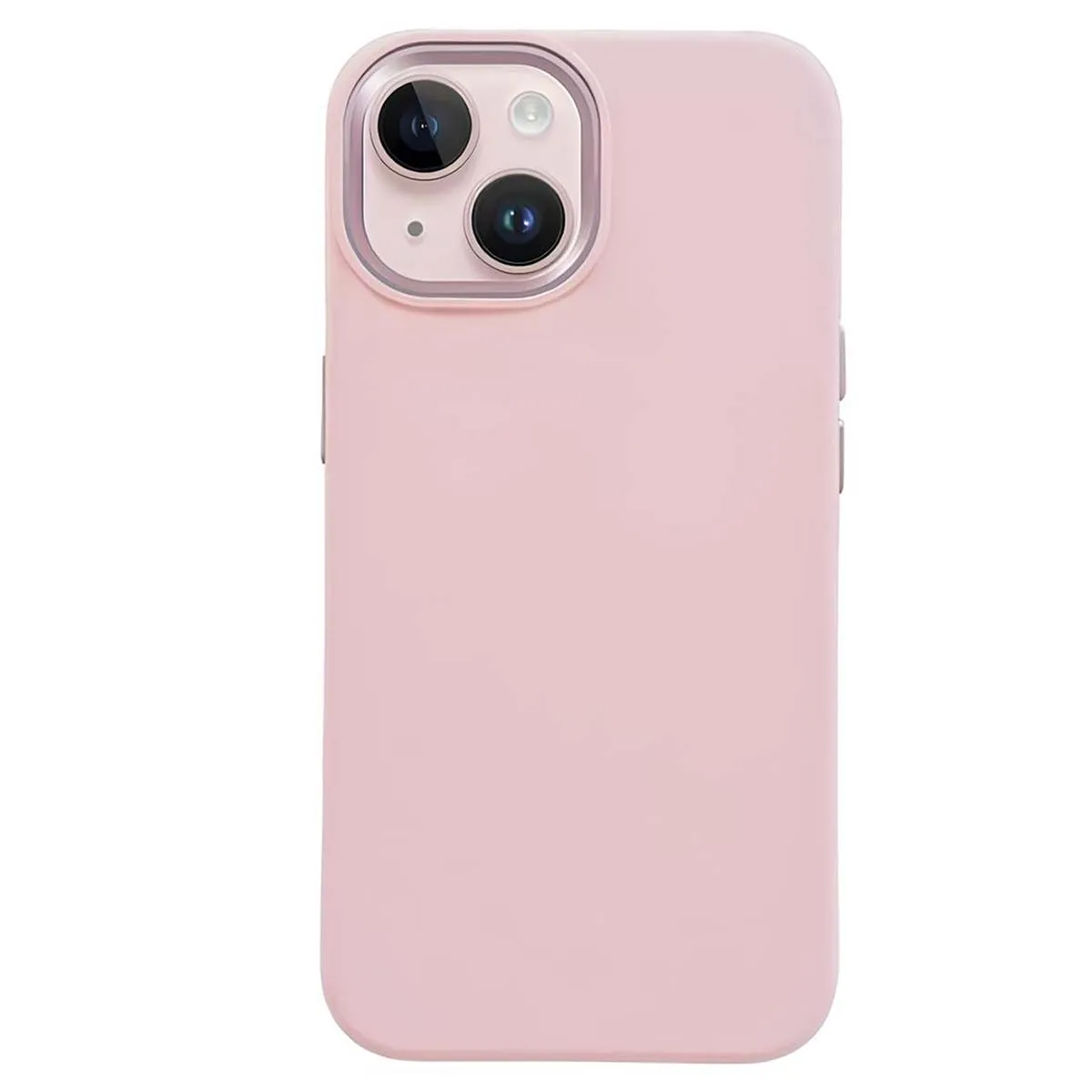 GENERIQUE - Coque pour iPhone 15 Plus - MagSafe - Silicone - Rose - Image 2