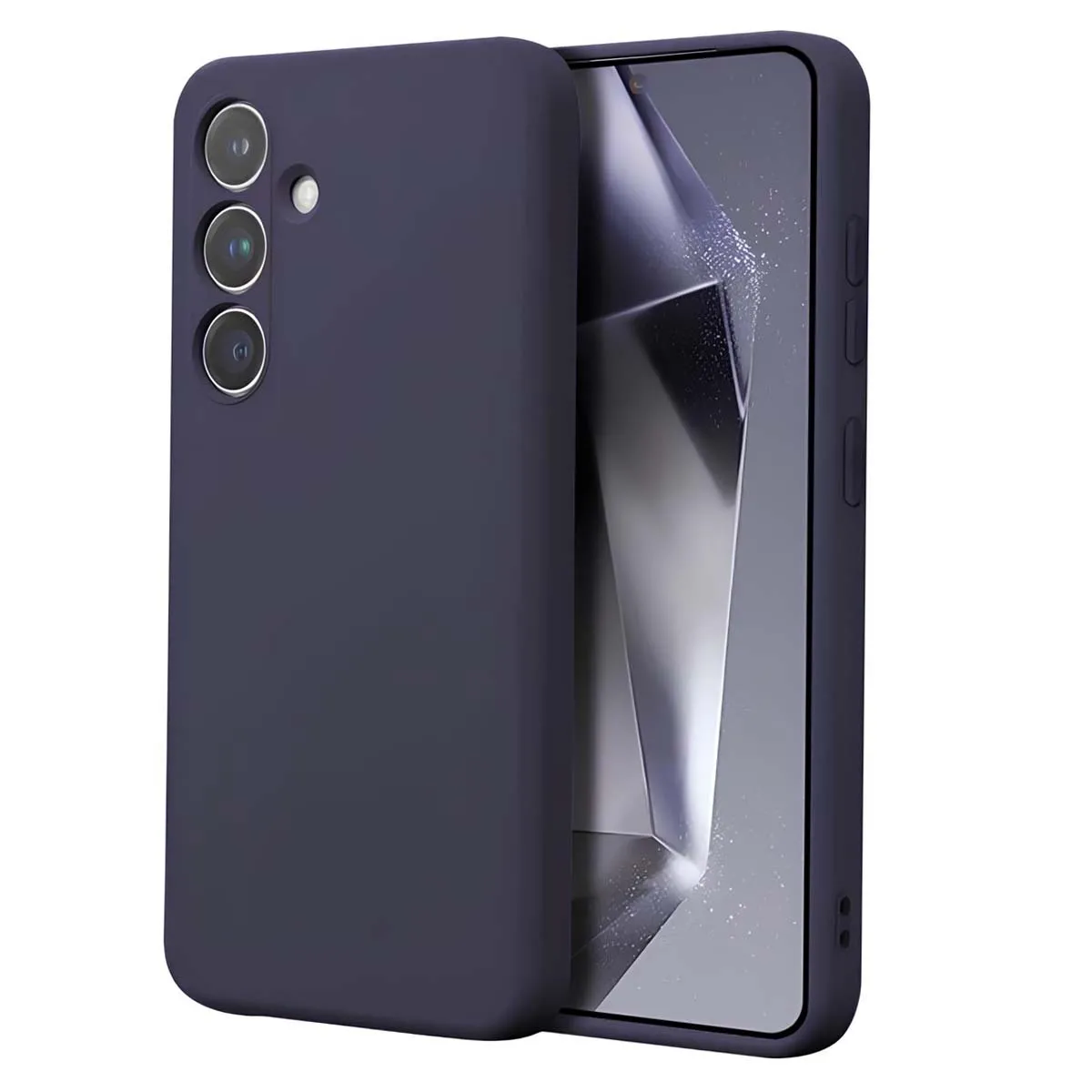 Coque pour Samsung Galaxy S24 Plus en Silicone Souple Antichocs Violet - Neuf