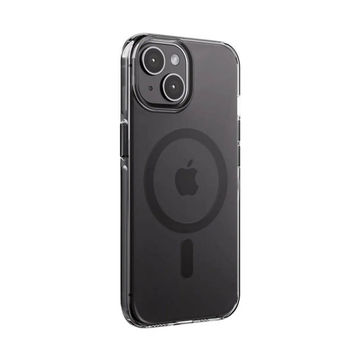Coque pour iPhone 15 MagSafe Rigide Antichocs Ol&eacute;ophobe Crong Noir