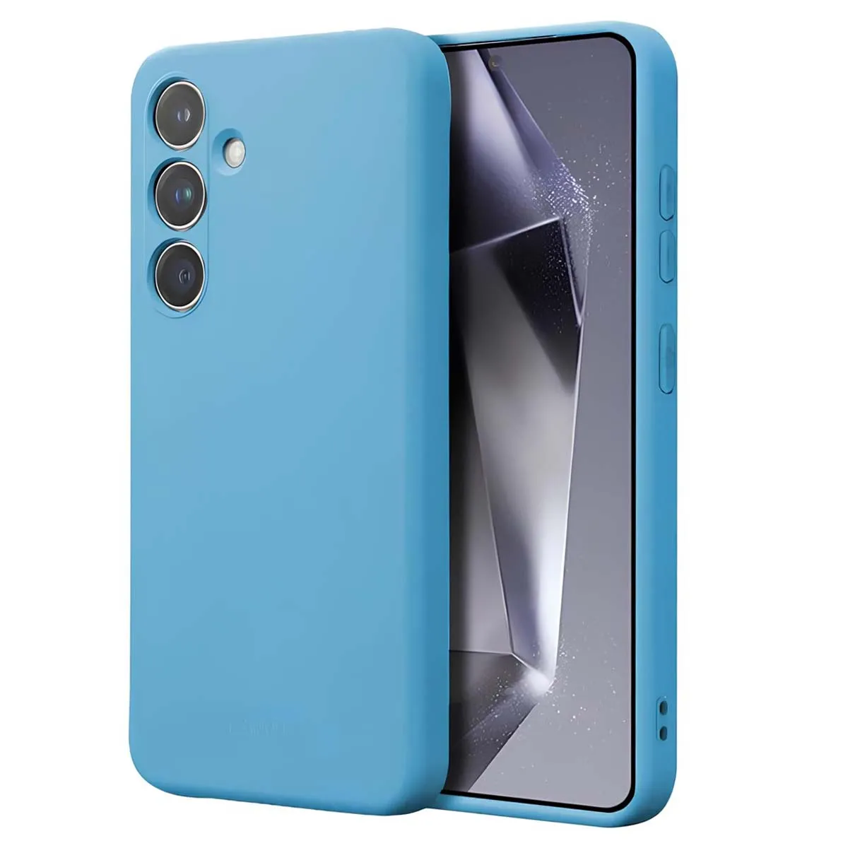 Coque pour Samsung Galaxy S24 en Silicone Souple Antichocs Crong Bleu