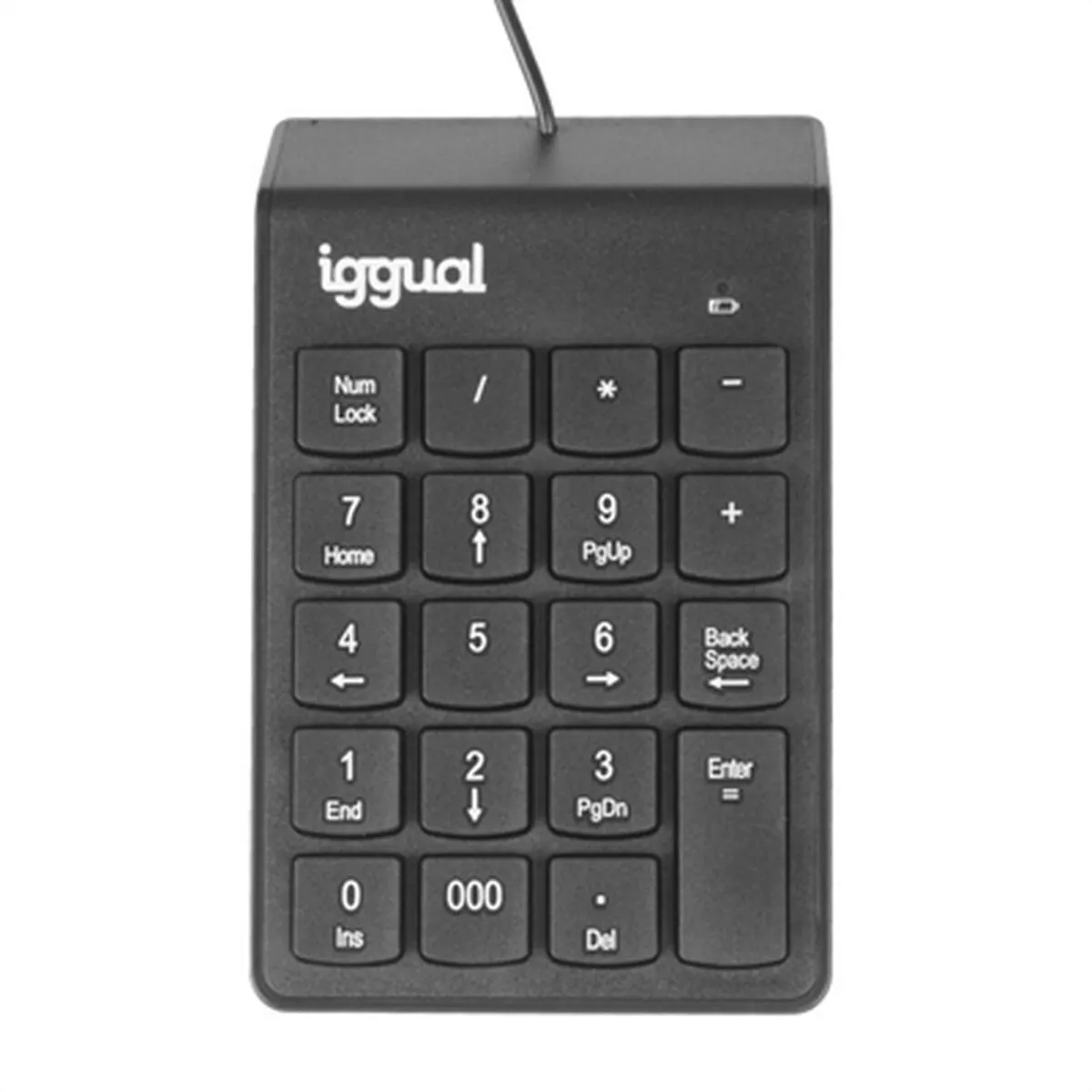Iggual Noir Ck-Num-19T Clavier Numérique Pc Portable/De Bureau Usb - Neuf - Image 2
