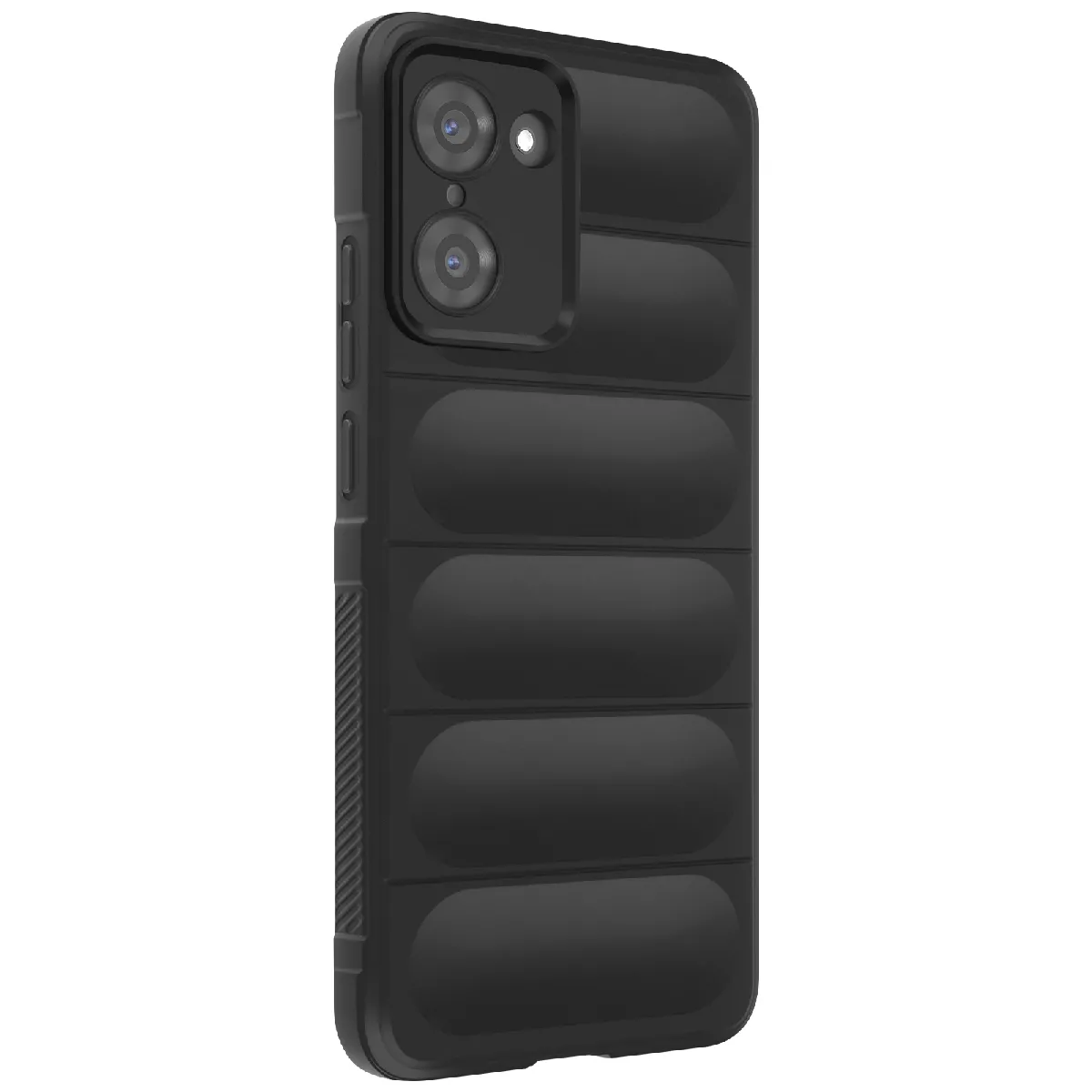 Avizar Noir Coque En Silicone Pour Oneplus Nord Ce5 Design Texturé En Relief Soft-Touch