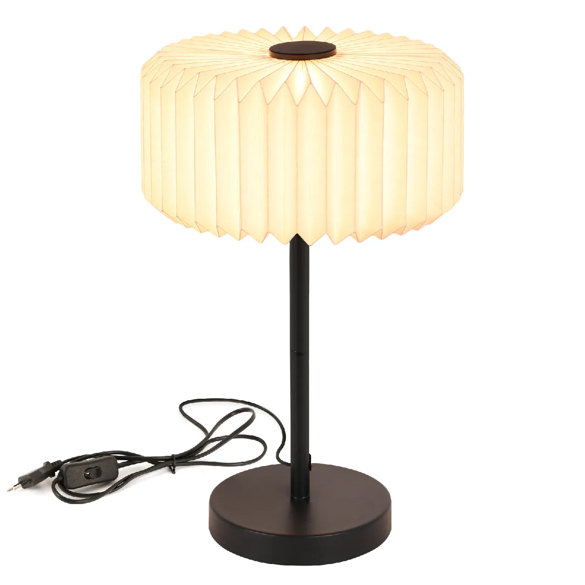 Zmh Lampe de chevet vintage - Blanc
