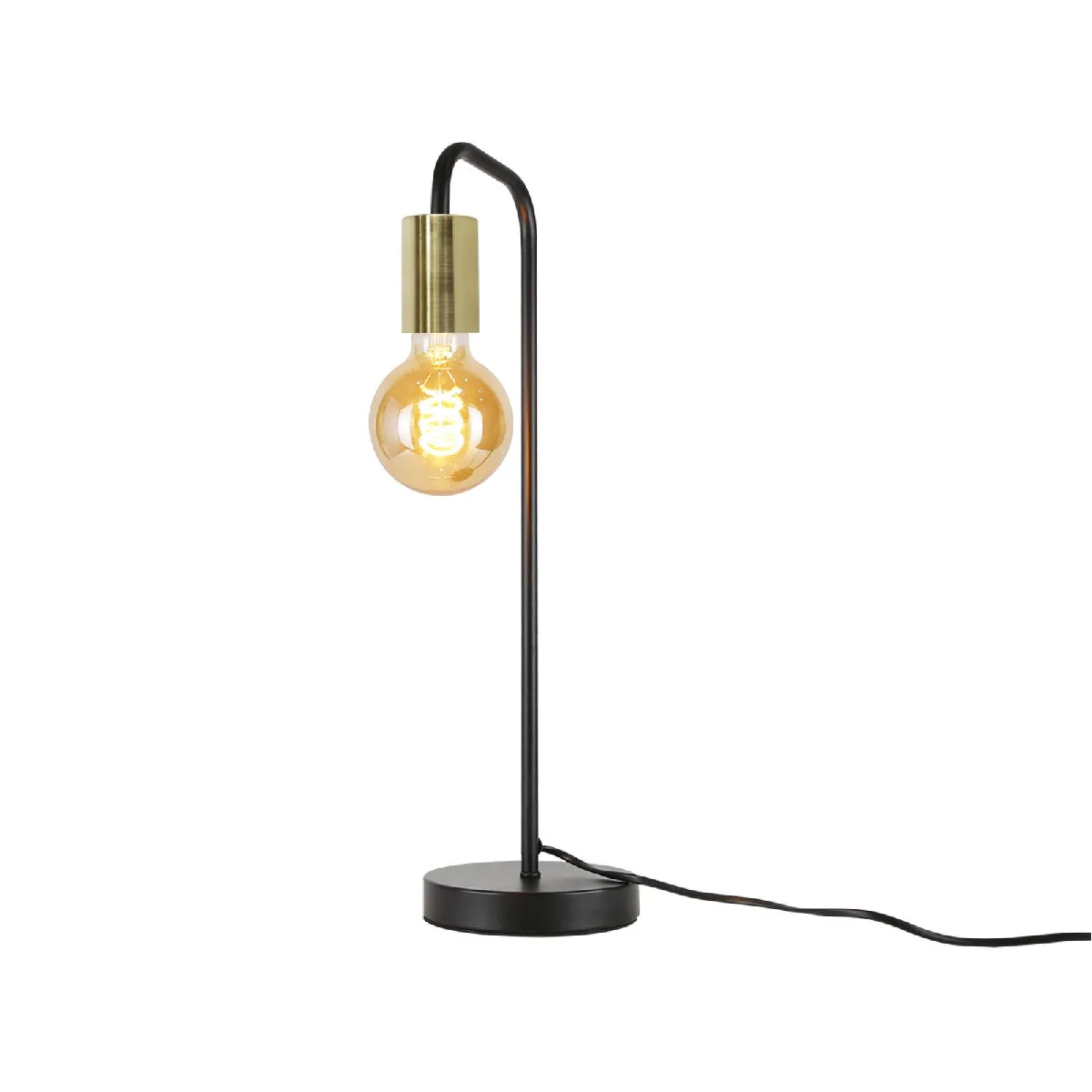 Zmh Lampe de bureau vintage - Noir