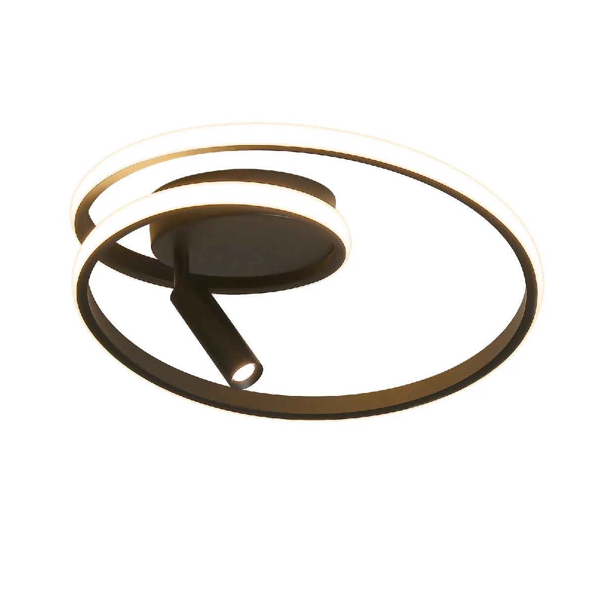 Zmh Plafonnier LED dimmable - Noir