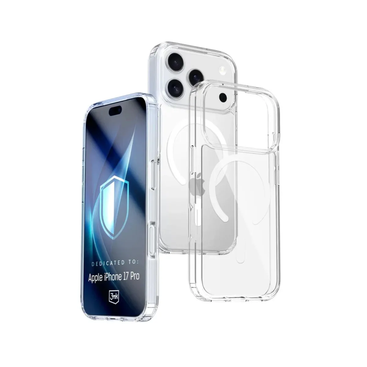 3Mk Transparent Coque Magsafe Pour Apple Iphone 17 Pro, Armor Magcase, E - Image 2