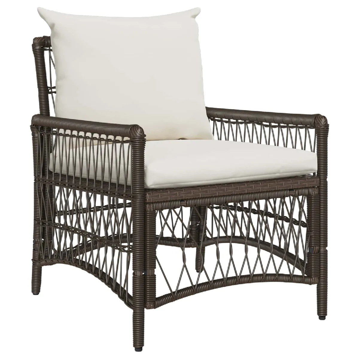 vidaXL Chaise de jardin 60 x 70 x 78cm polyrotin - vue 4