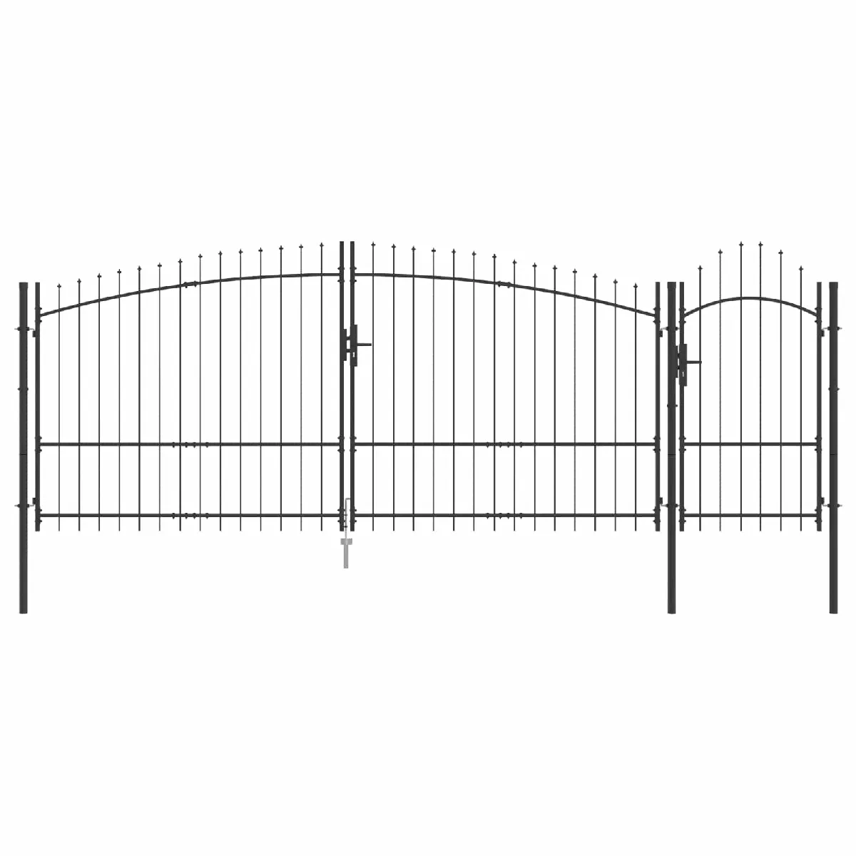 Vidaxl Porte de Jardin Woerden Gris 150 x 400 cm