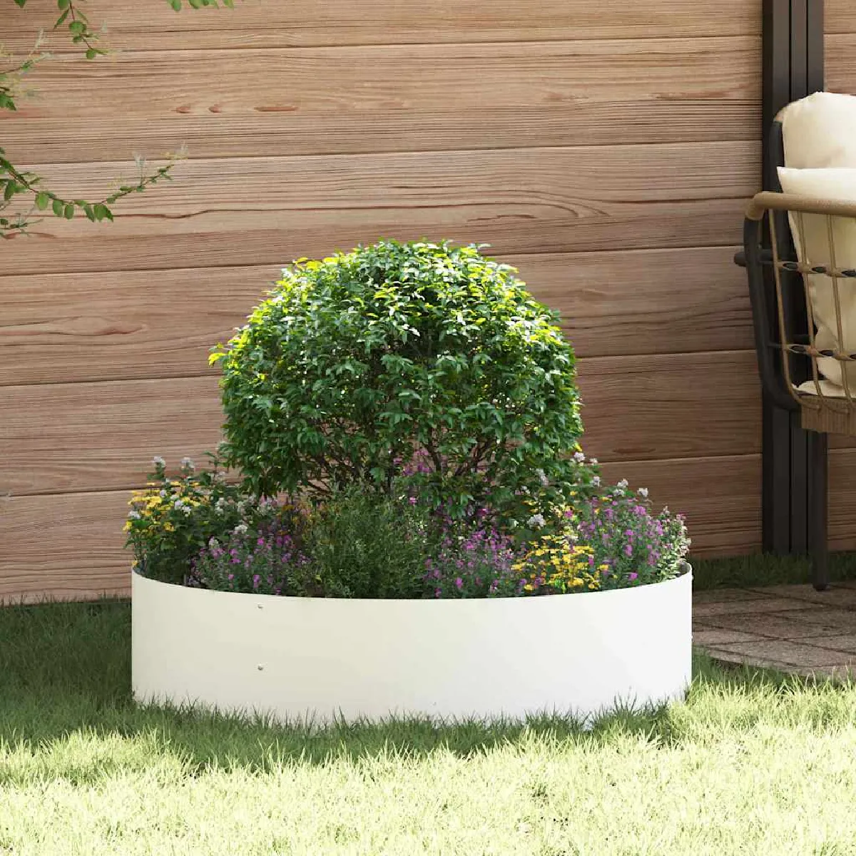 vidaXL Pots de jardin 5 pcs 80 x 80 x 20 cm Acier
