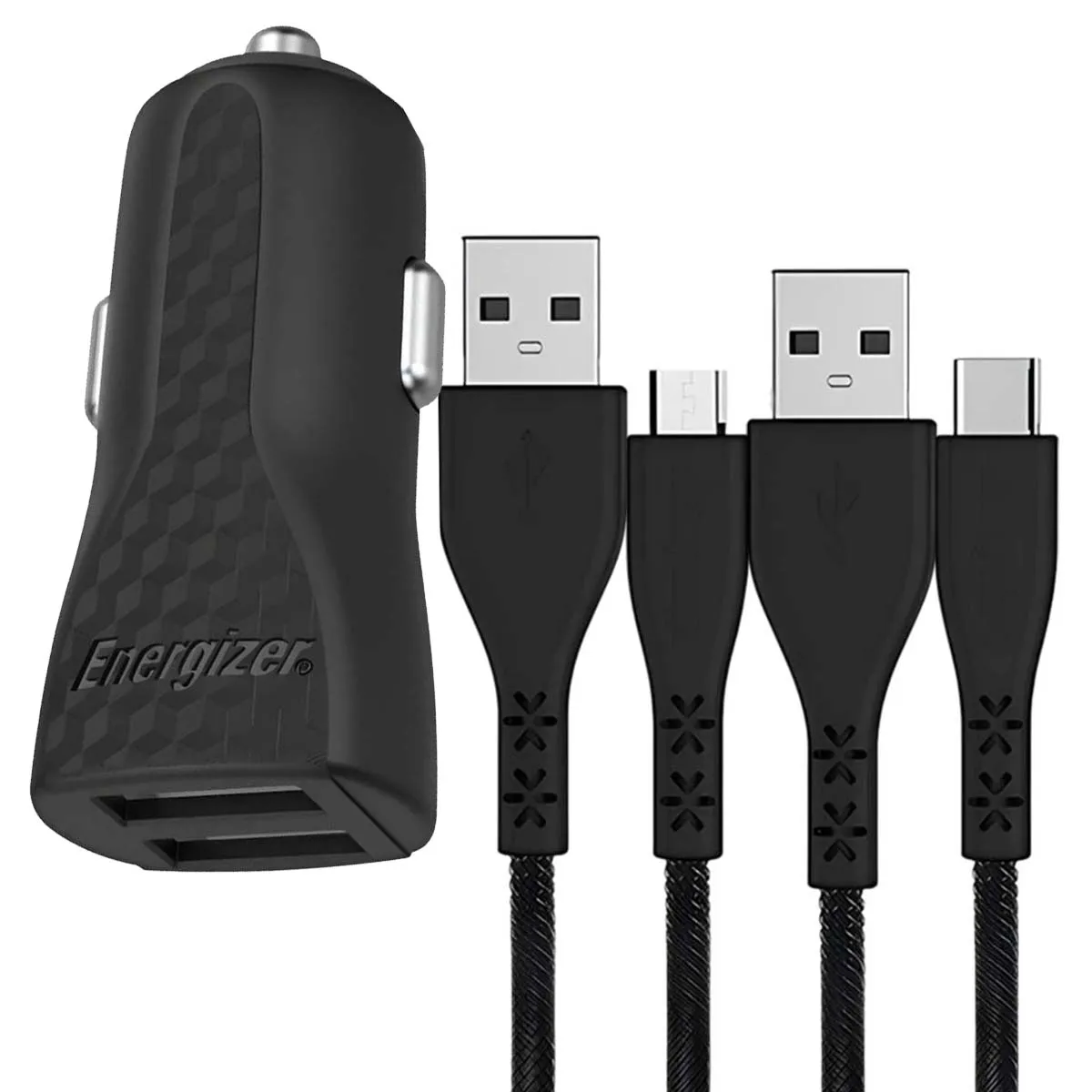 ENERGIZER CAR CHARGER LW 2. 2USB+USB C2.0 +Micro Cable Bk Neuf - vue 4
