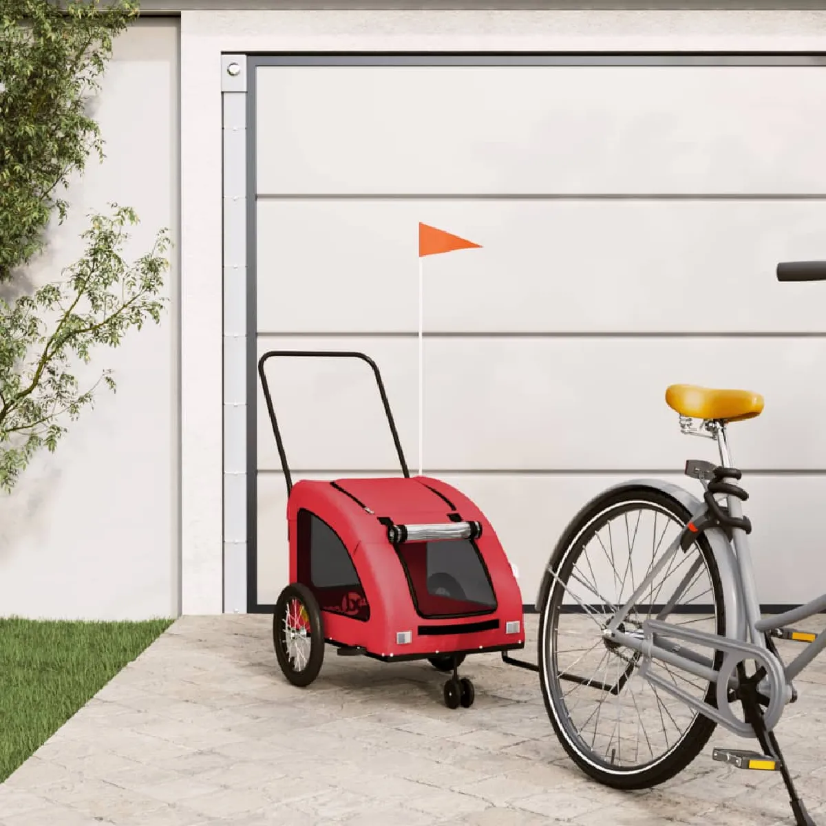 vidaXL Remorque de vélo pour animaux de compagnie - vue 10