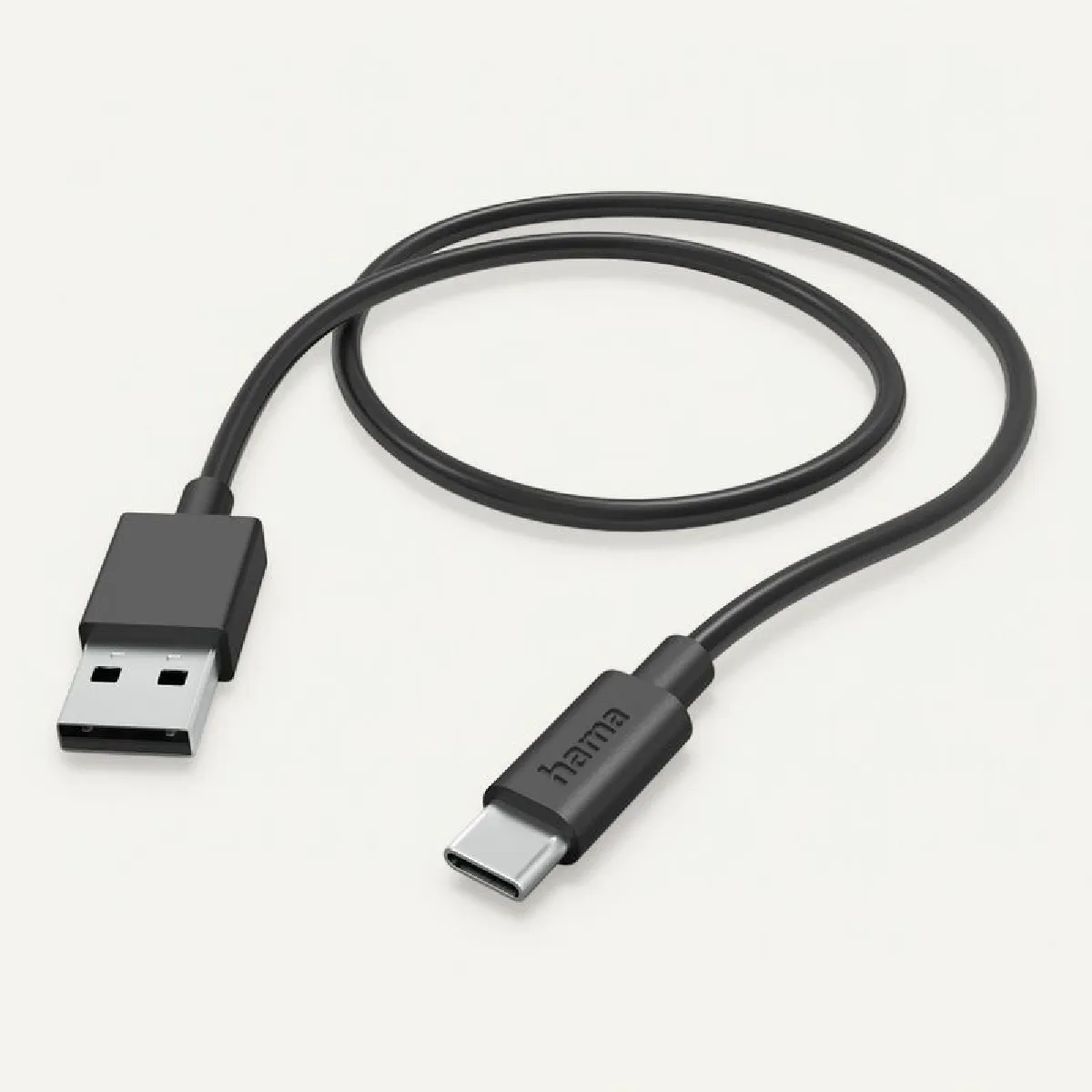 Hama Noir 00201594 Câble Usb Usb 2.0 1 M Usb A Usb C 0,48 Gbit/S - Neuf - Image 3