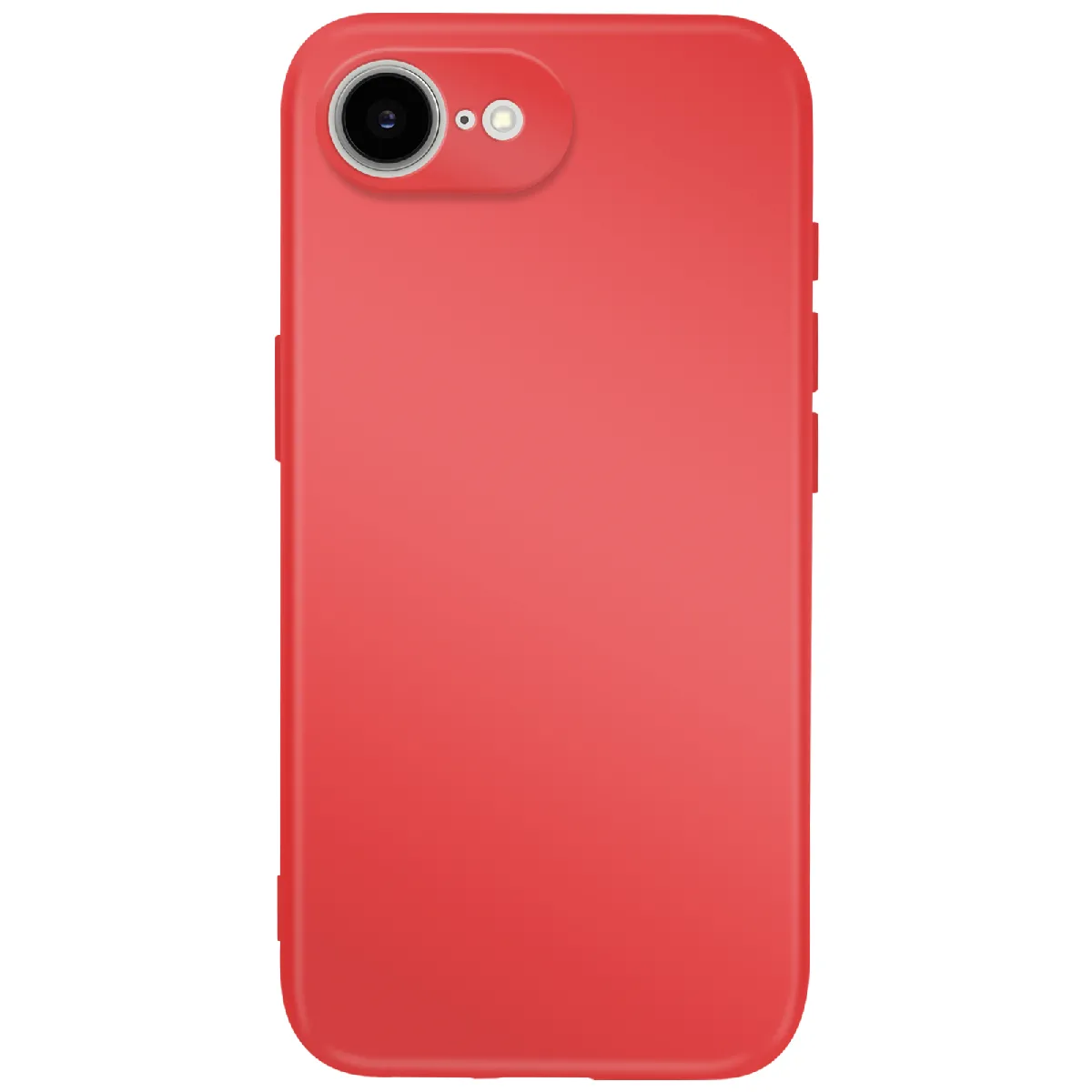 Avizar Rouge Coque Pour Iphone 16E Soft-Touch En Silicone Série Fast Cover