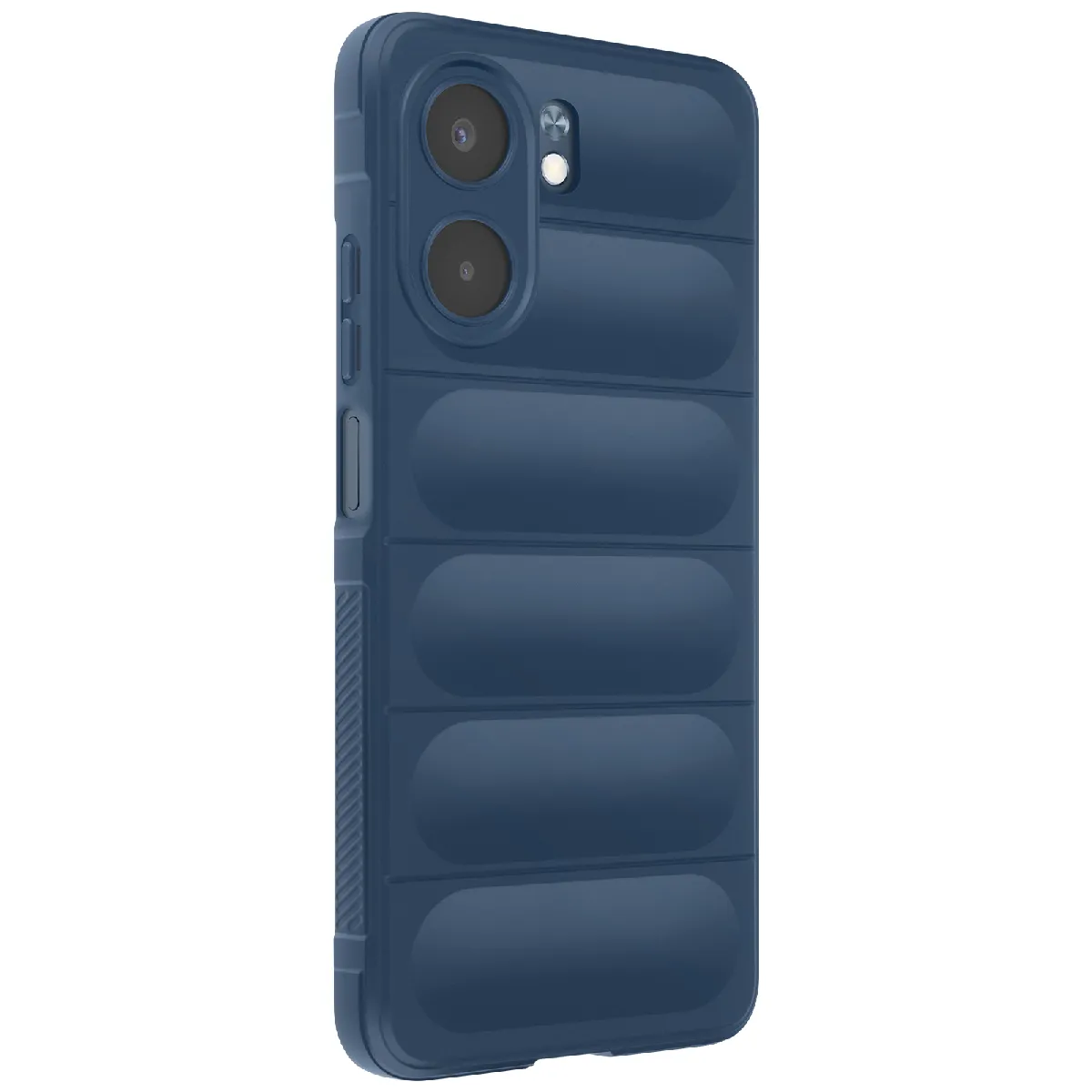 Avizar Bleu Coque En Silicone Pour Oppo A5x Avec Design Texturé En Relief