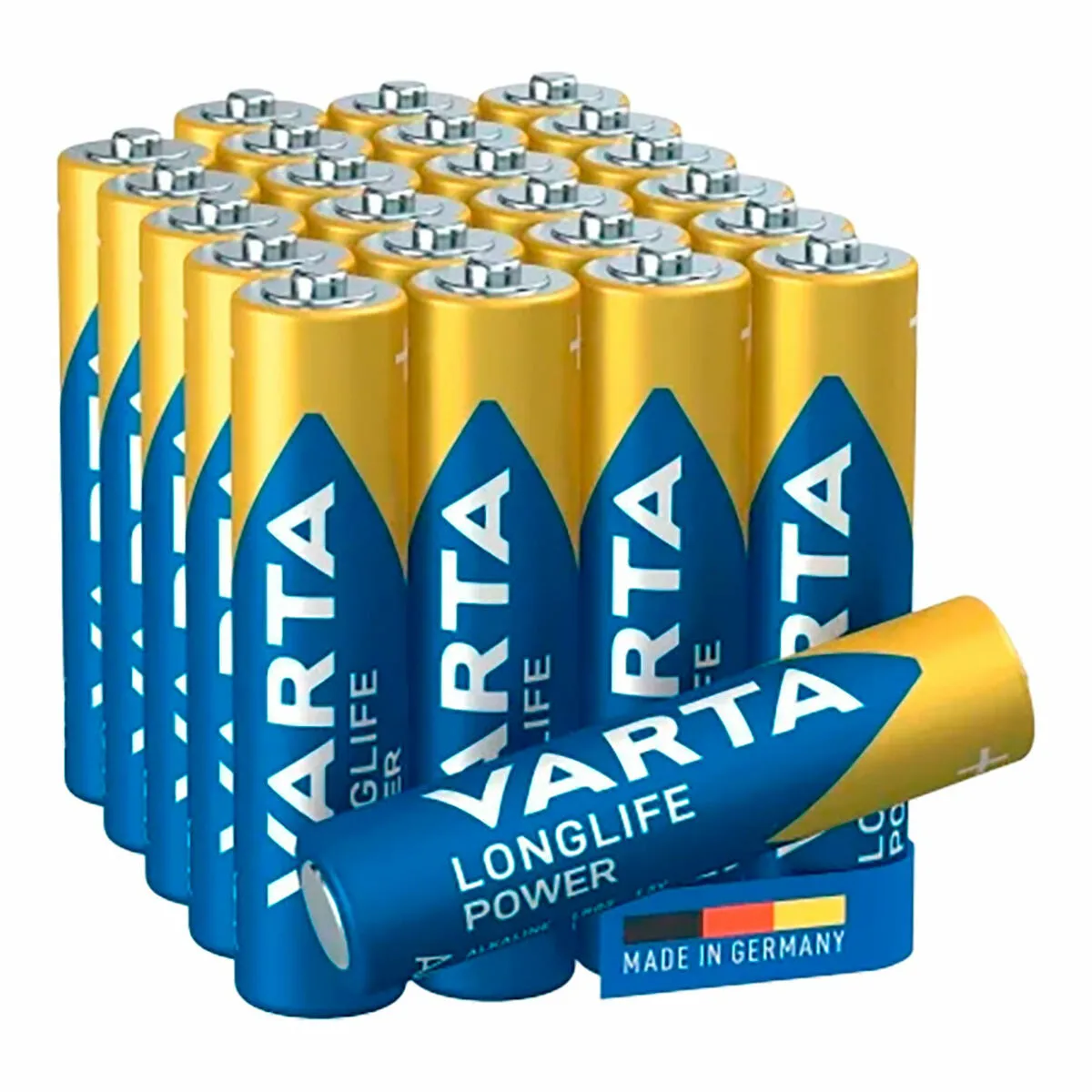 VARTA Piles AAA lot de 12 Longlife Power Alcalines 1 5V Cube emballage recyclé à 90% adaptées aux jouets sans fil lampes de poche Made in Germany - vue 3