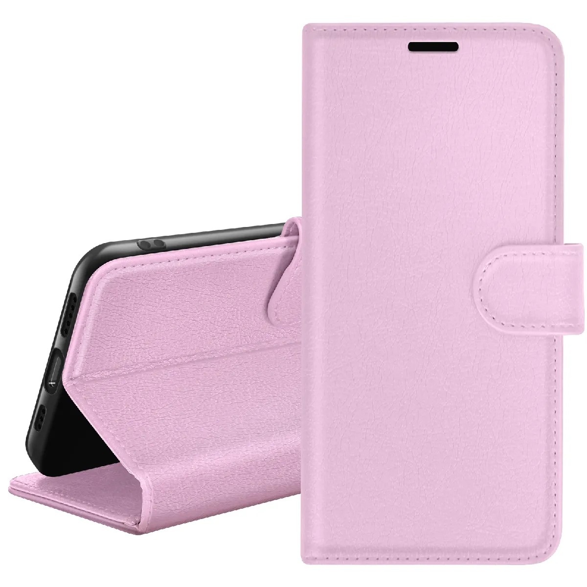 Zanaé Rose Étui Portefeuille Pour Oppo A17 Support Et Languette Magnétique