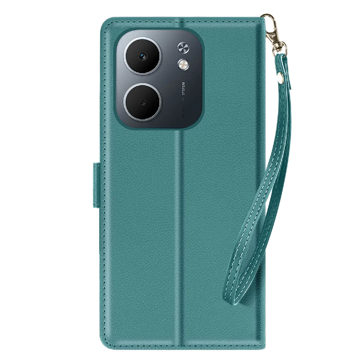 Avizar - Étui Portefeuille pour Oppo A5x - Turquoise - Image 2