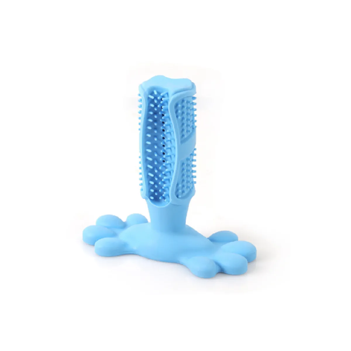 Meilleurs prix pour Bâton de brosse à dents en caoutchouc naturel pour chien, résistant aux morsures, soins bucco-dentaires - Bleu