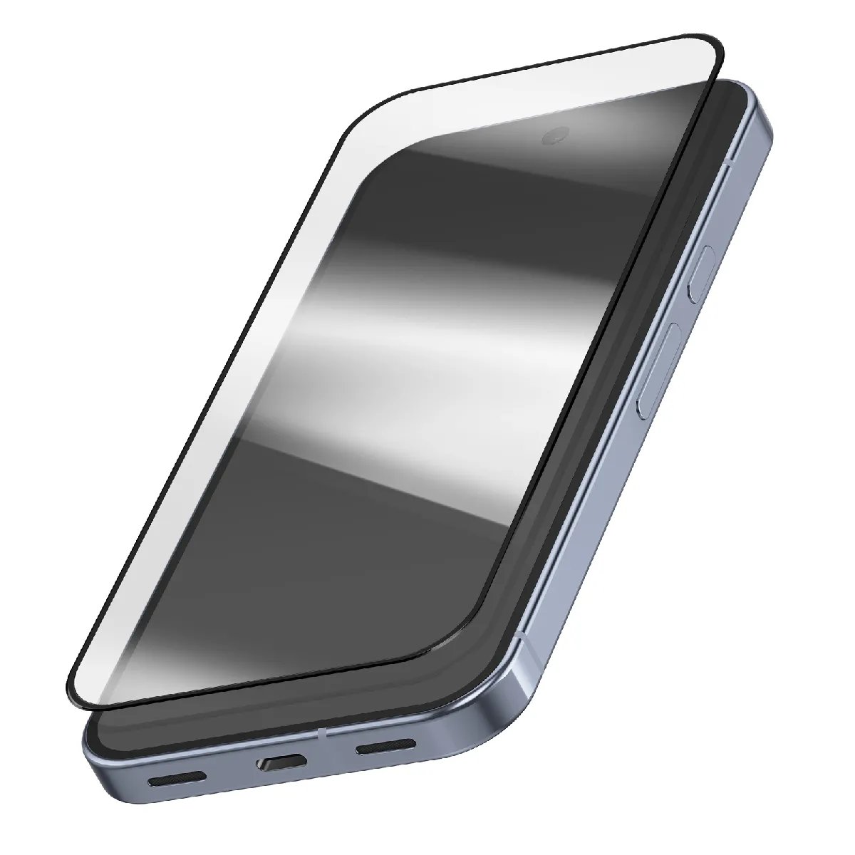Avizar Noir Protection D'ecran Verre Trempé Pour Google Pixel 10 Et 10 Pro Bord Arrondis 6D Transparent - Image 2