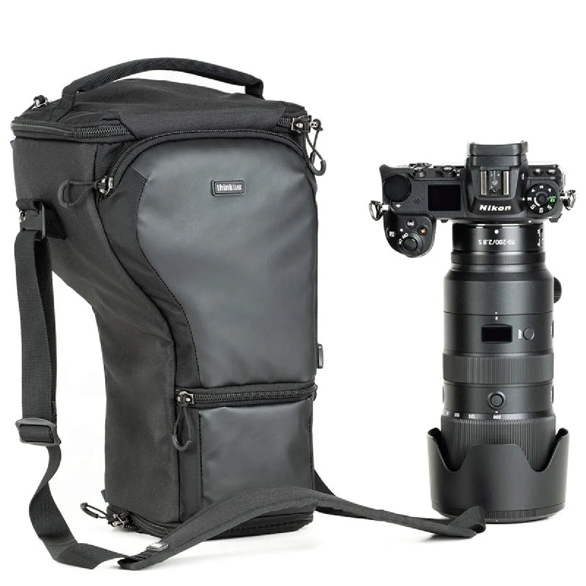 Étui Holster Think Tank 710864 avec bandoulière et protection pluie noir - Image 4