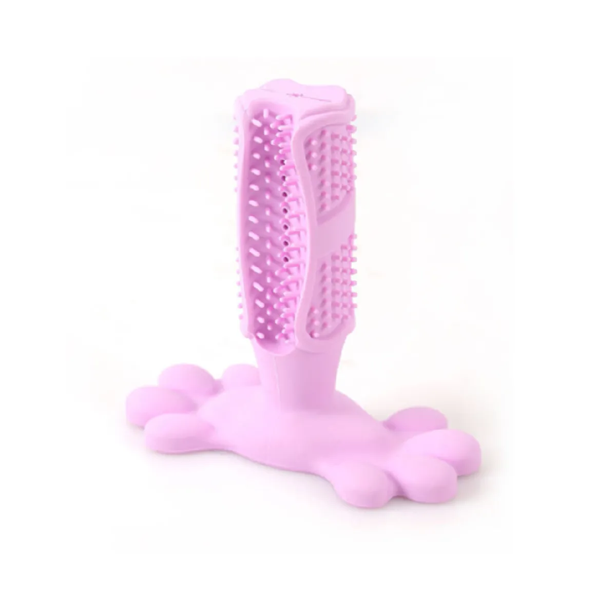 Comparer les prix de Bâton de brosse à dents en caoutchouc naturel pour chien, résistant aux morsures, soins bucco-dentaires - rose