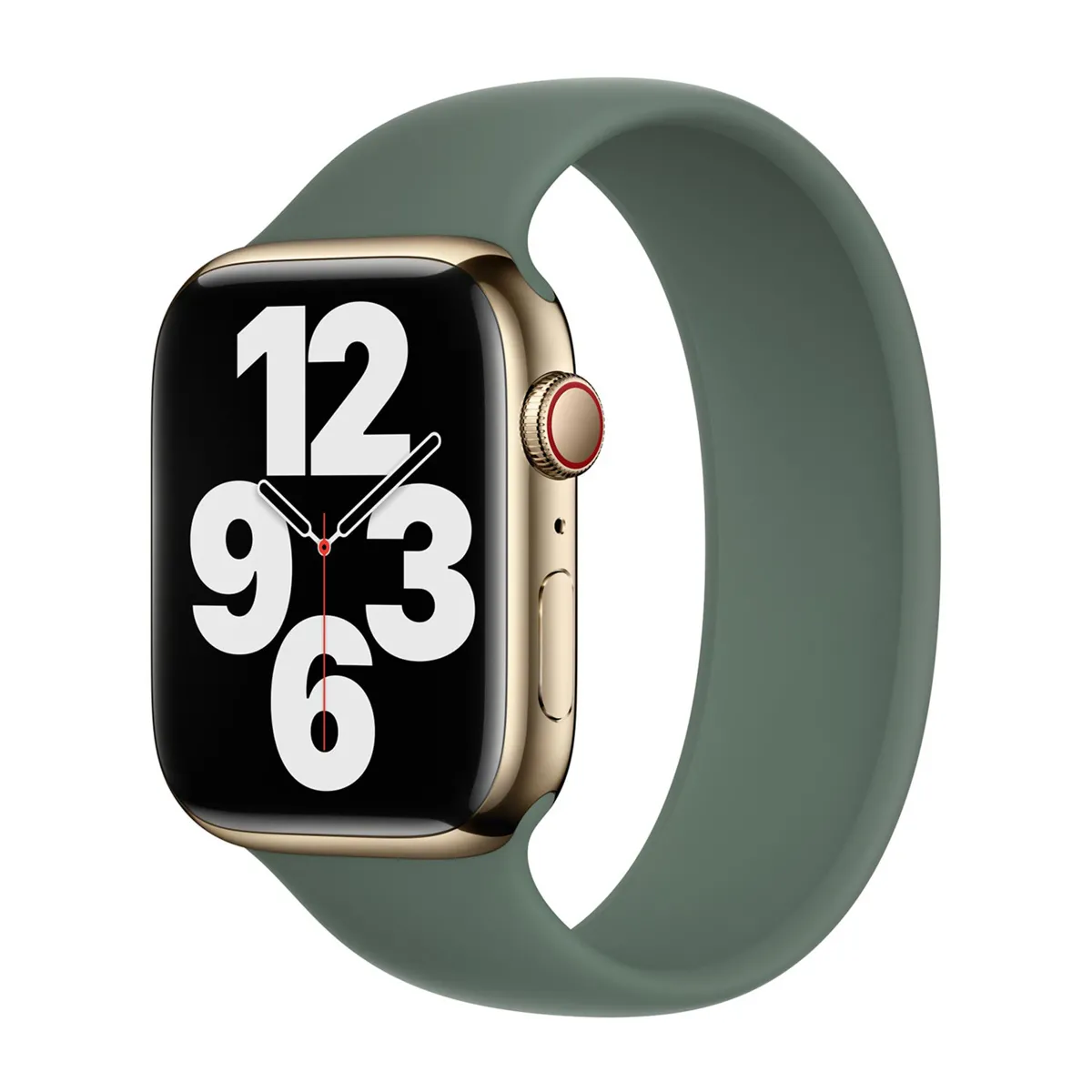 Bracelet Boucle unique en Silicone pour Apple Watch 38404142 mm Taille 4 Eucalyptus