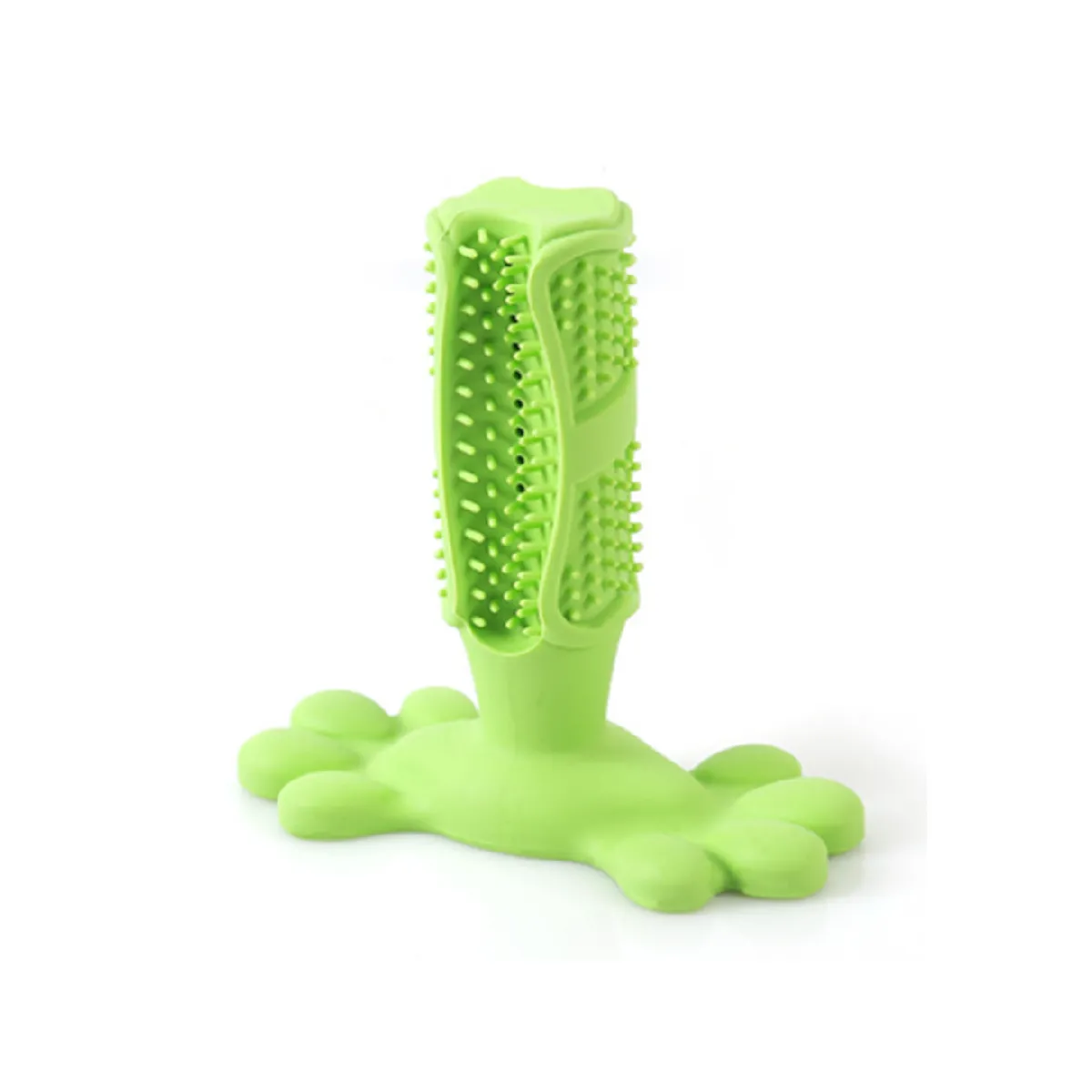 Meilleurs prix pour Bâton de brosse à dents en caoutchouc naturel pour chien, résistant aux morsures, soins bucco-dentaires - vert